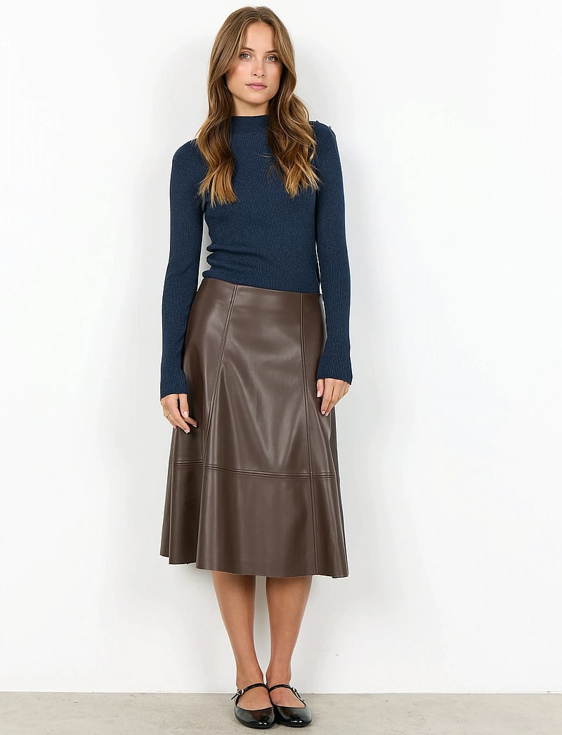 Soyaconcept - SC-BECKIE - midi kjolar - 8694 hot fudge - 3