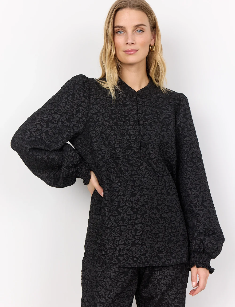 Soyaconcept - SC-NILDA - pikkade varrukatega pluusid - black - 0