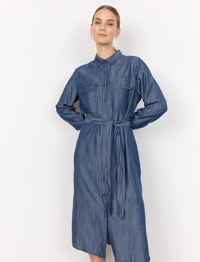 Soyaconcept - SC-ONTARIO - särkkleidid - medium blue denim - 0