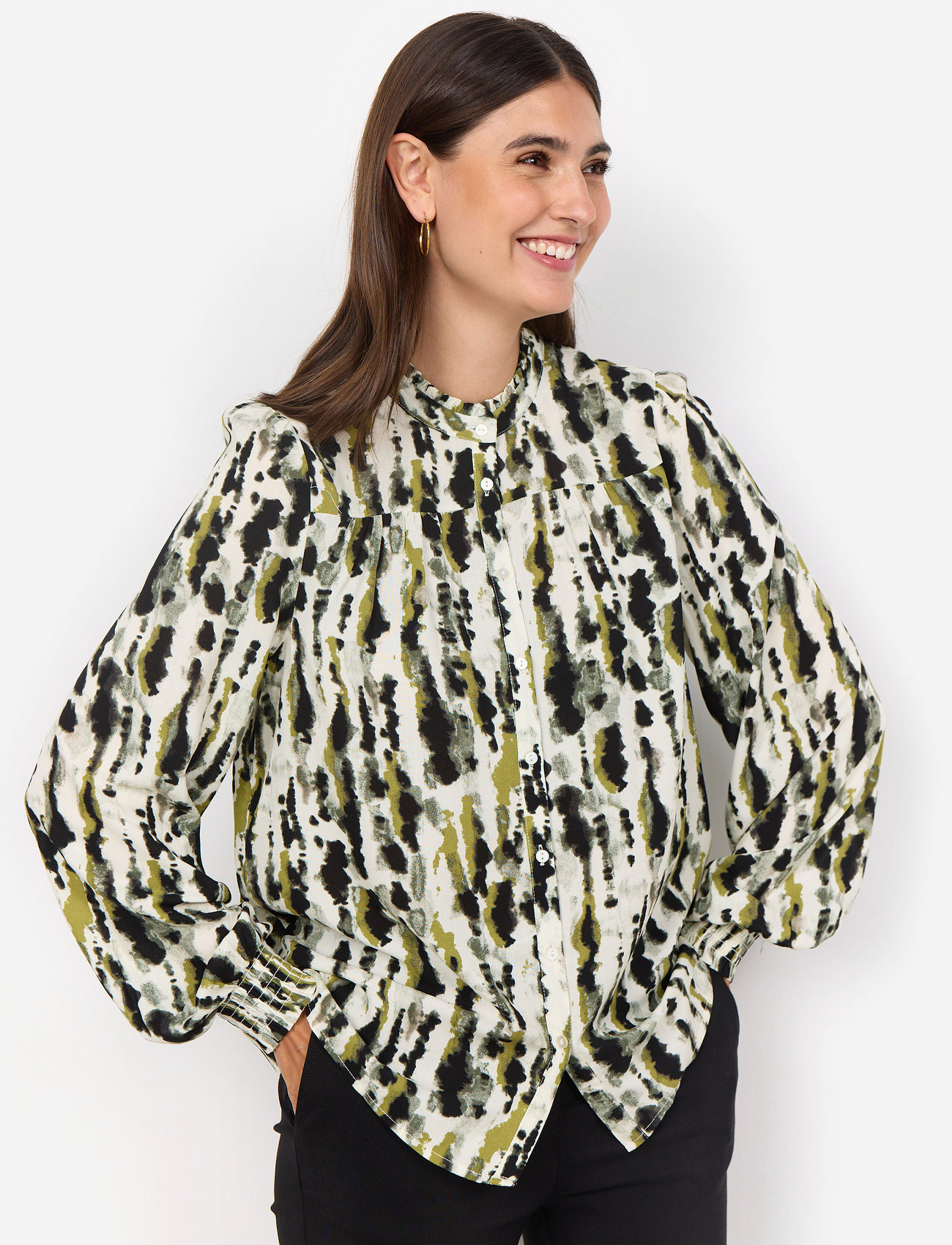 Soyaconcept - SC-OJITA - langærmede skjorter - mineral green combi - 4