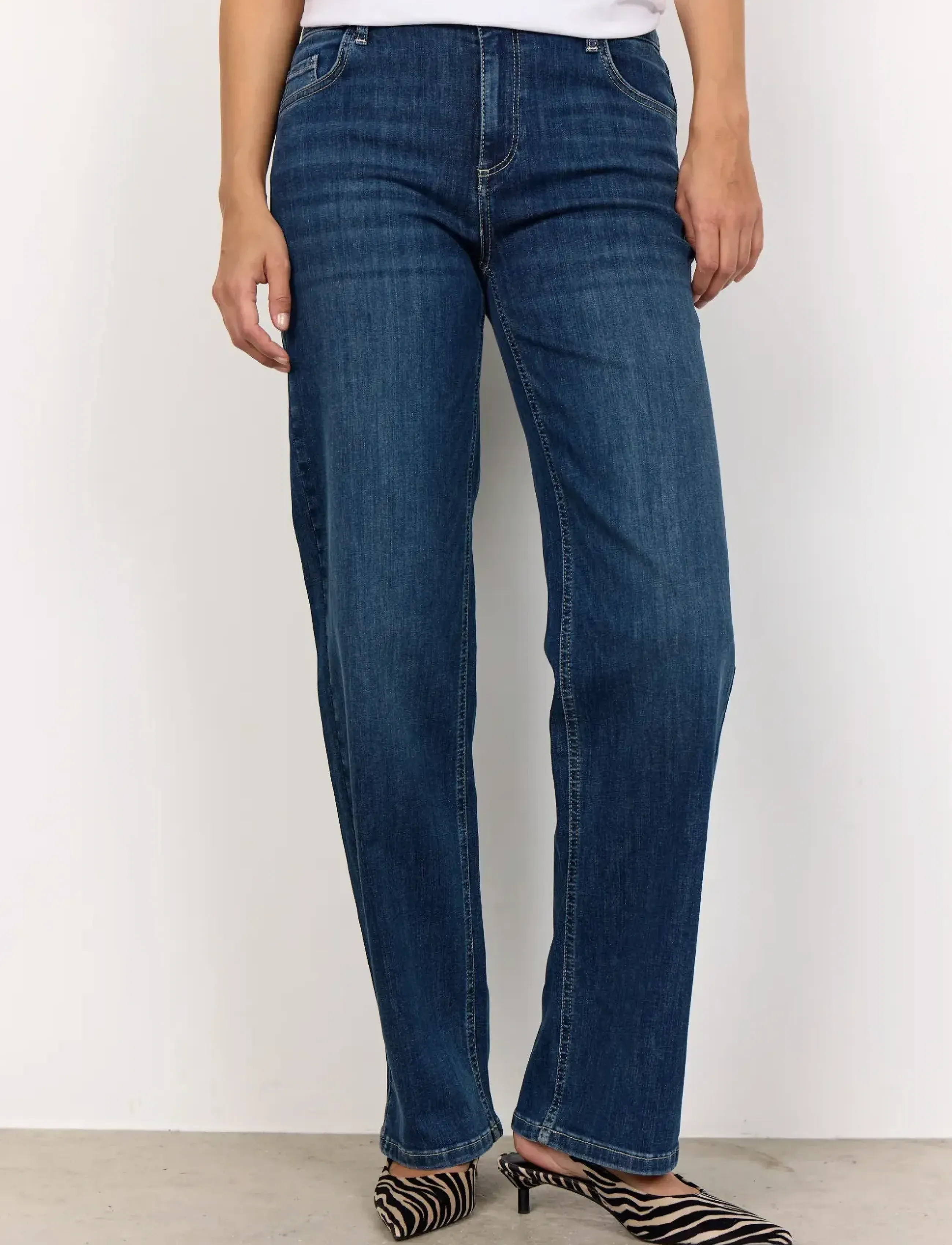 Soyaconcept - SC-KIMBERLY - sirge säärega teksad - 2494 dark blue denim - 4