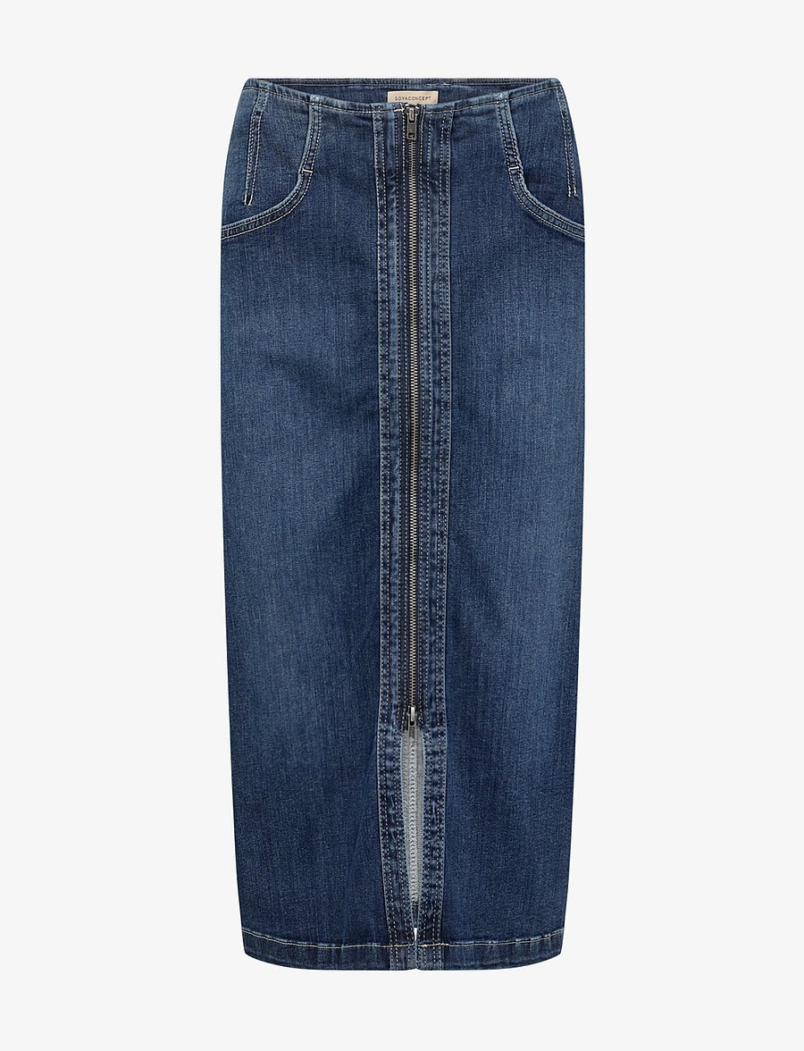 Soyaconcept - SC-KIMBERLY - jeansröcke - dark blue denim - 0