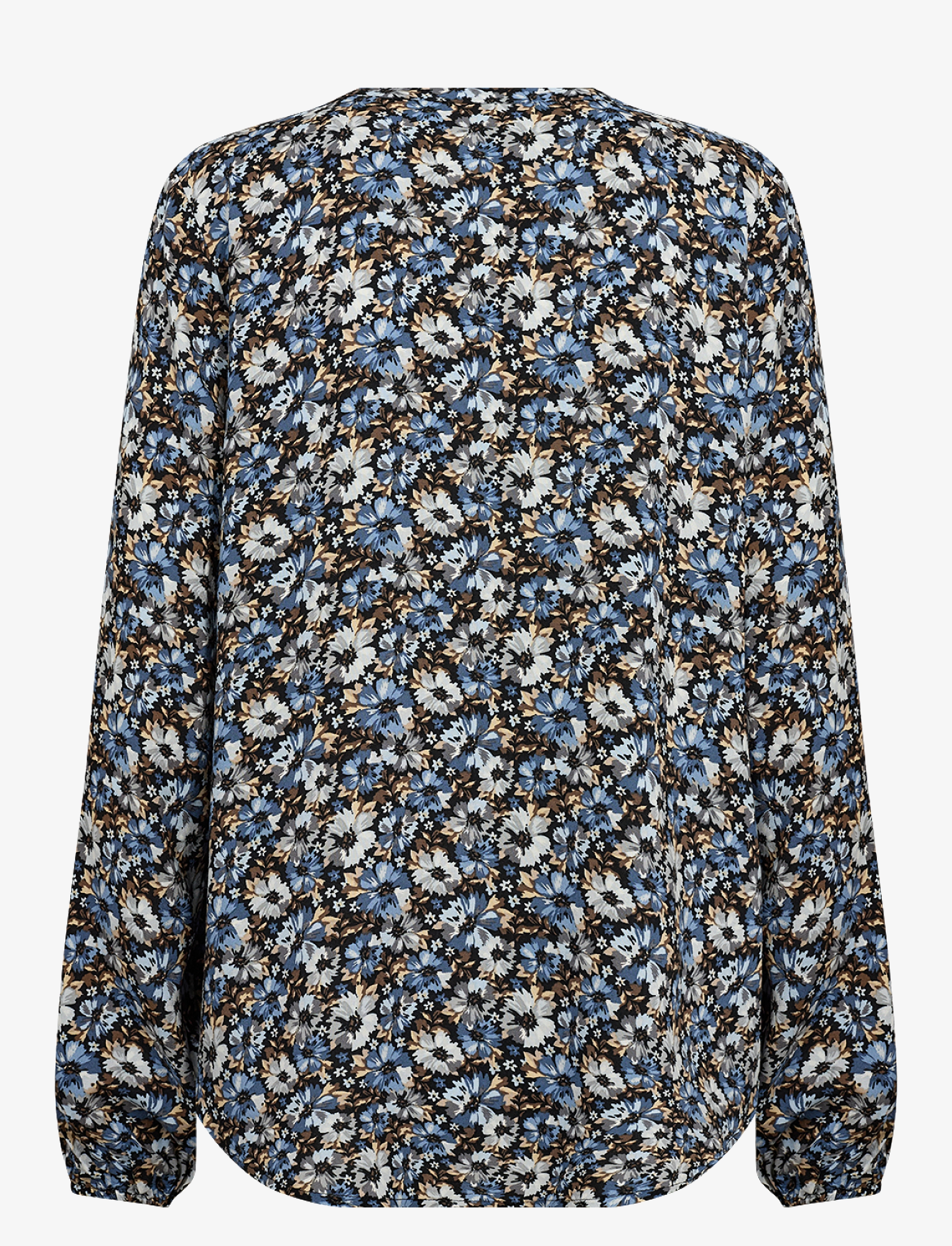 Soyaconcept - SC-OLIN - langärmlige blusen - air blue combi - 2