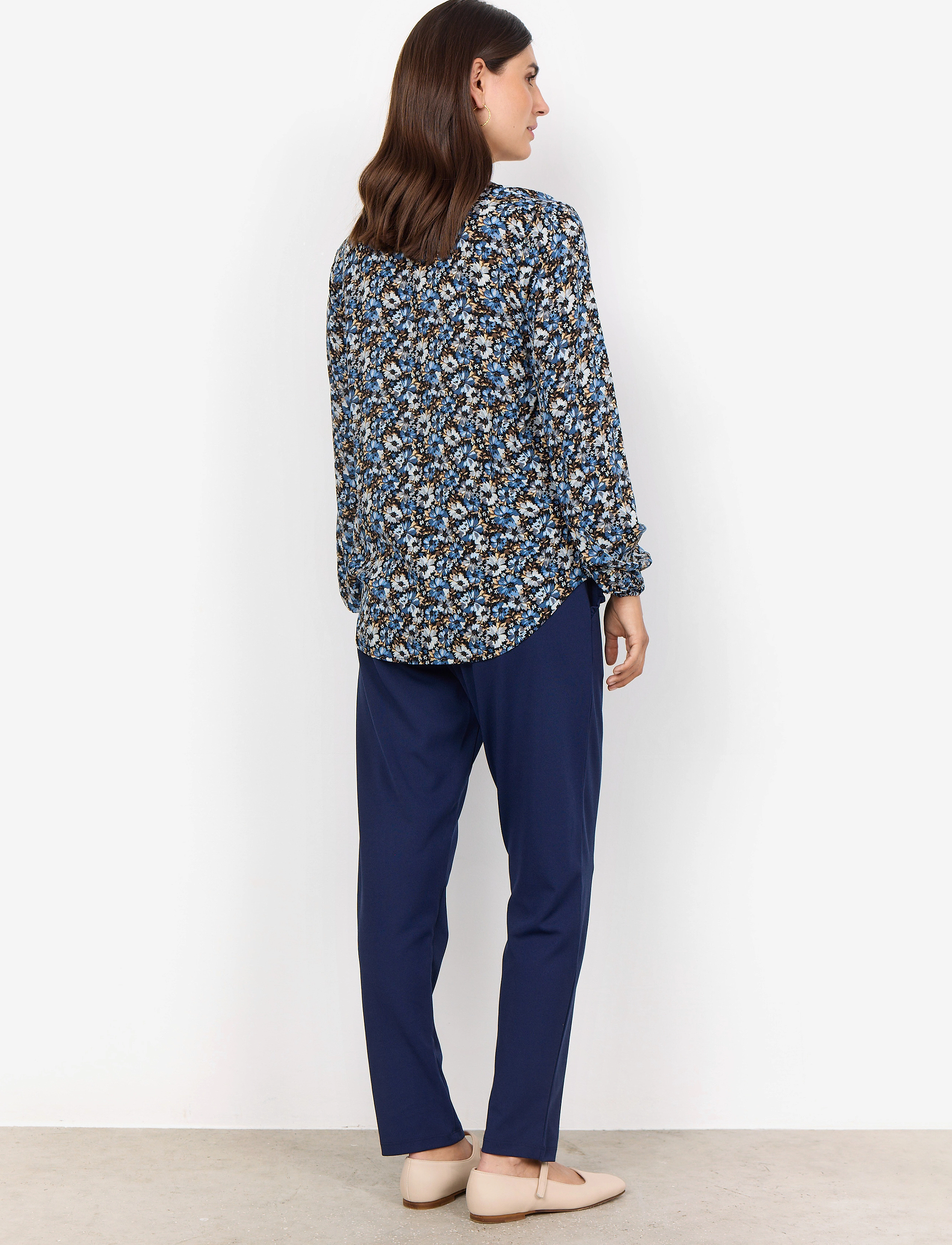 Soyaconcept - SC-OLIN - langärmlige blusen - air blue combi - 3