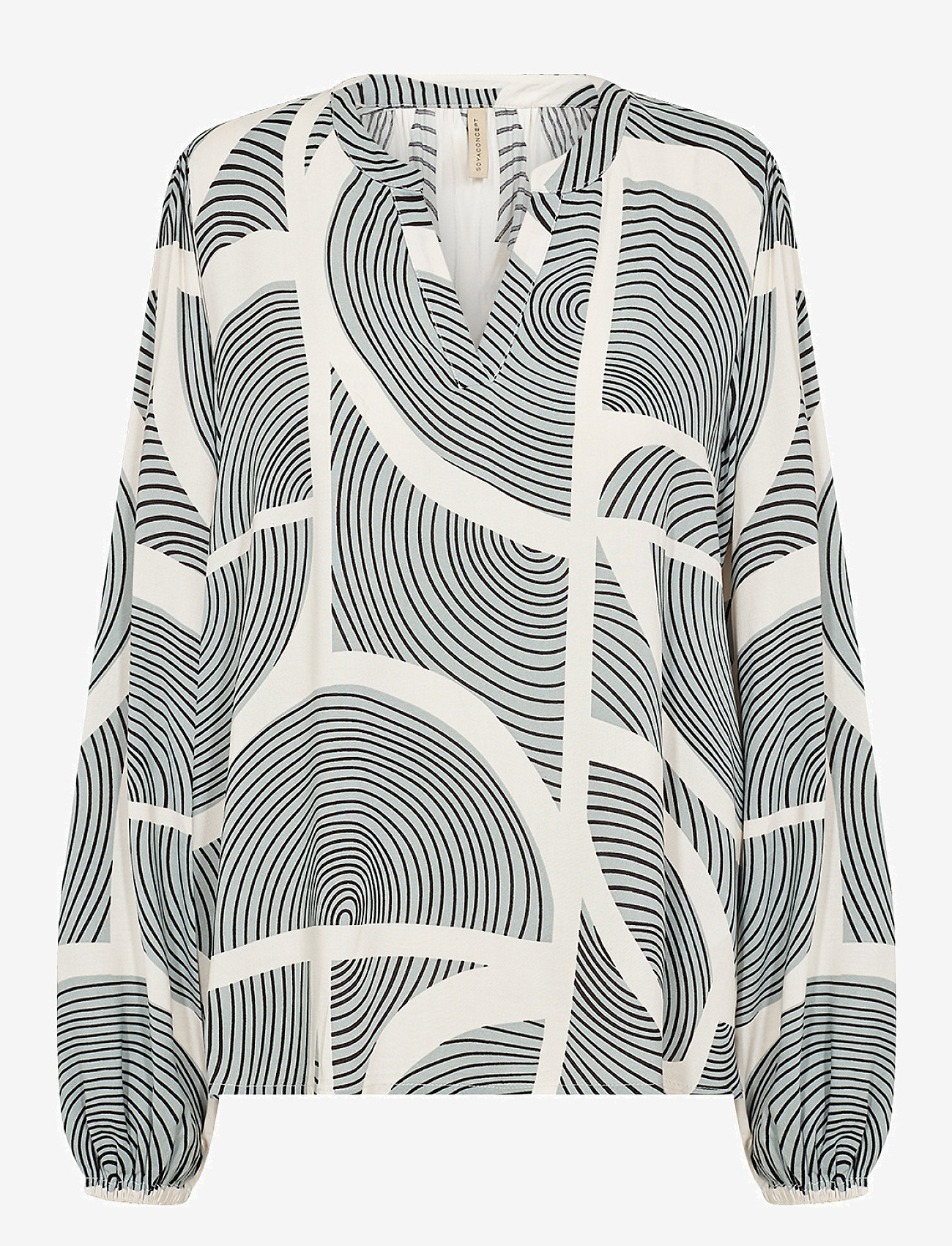 Soyaconcept - SC-OLIVERA - langärmlige blusen - mineral green combi - 1