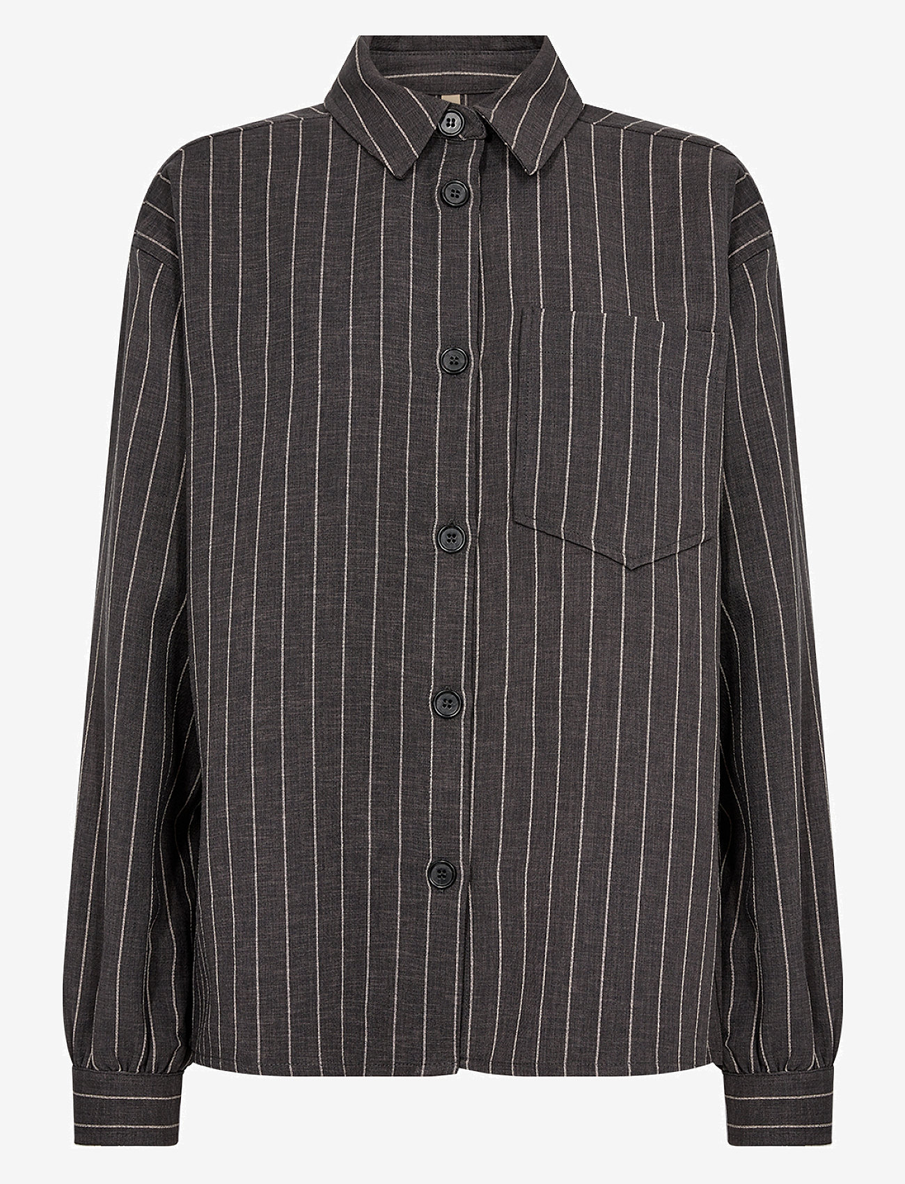 Soyaconcept - SC-OLIVINE - langærmede skjorter - dk grey melange combi - 0