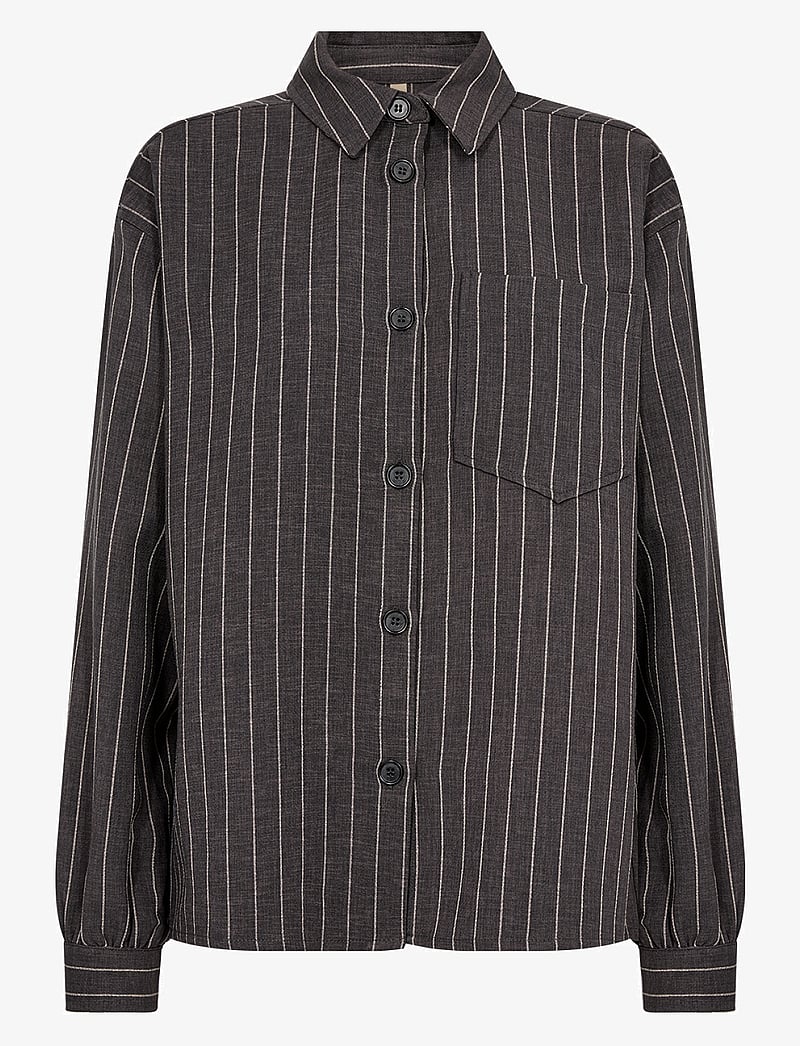 Soyaconcept - SC-OLIVINE - koszule z długimi rękawami - dk grey melange combi - 1