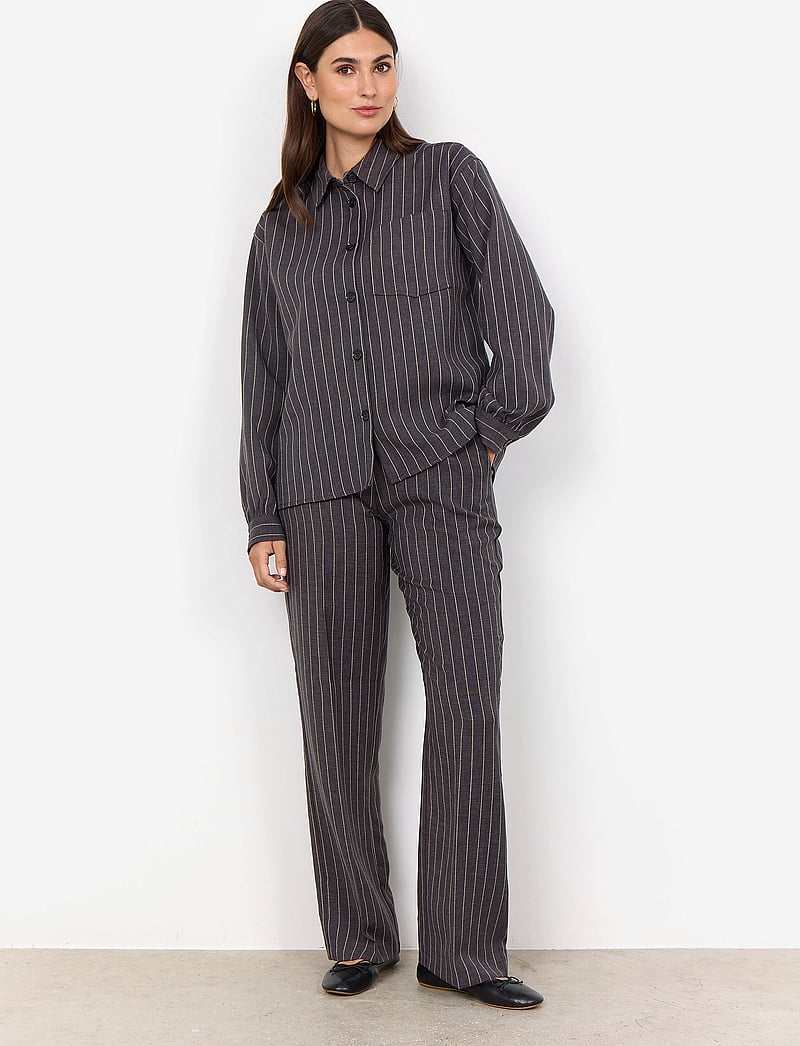 Soyaconcept - SC-OLIVINE - koszule z długimi rękawami - dk grey melange combi - 3