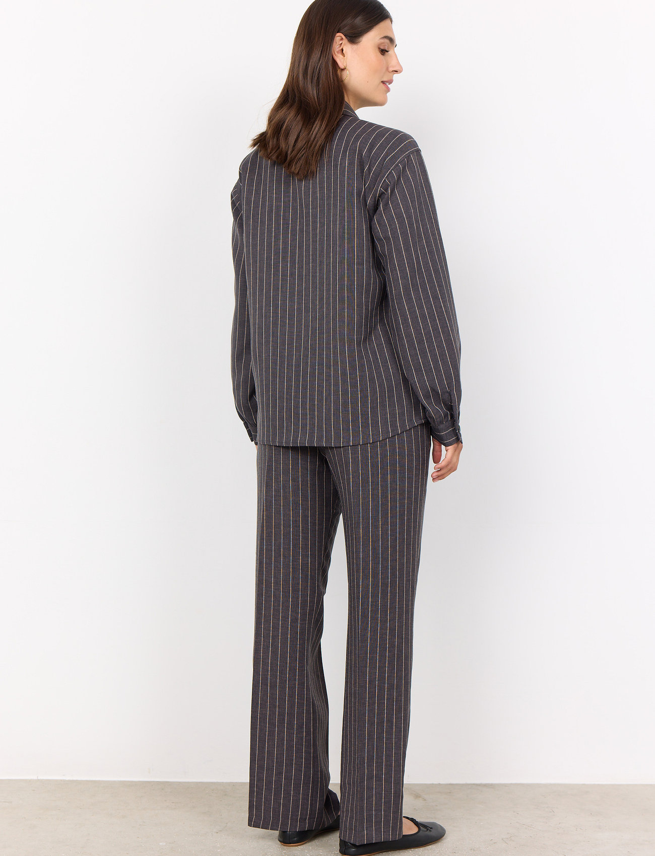 Soyaconcept - SC-OLIVINE - langærmede skjorter - dk grey melange combi - 4