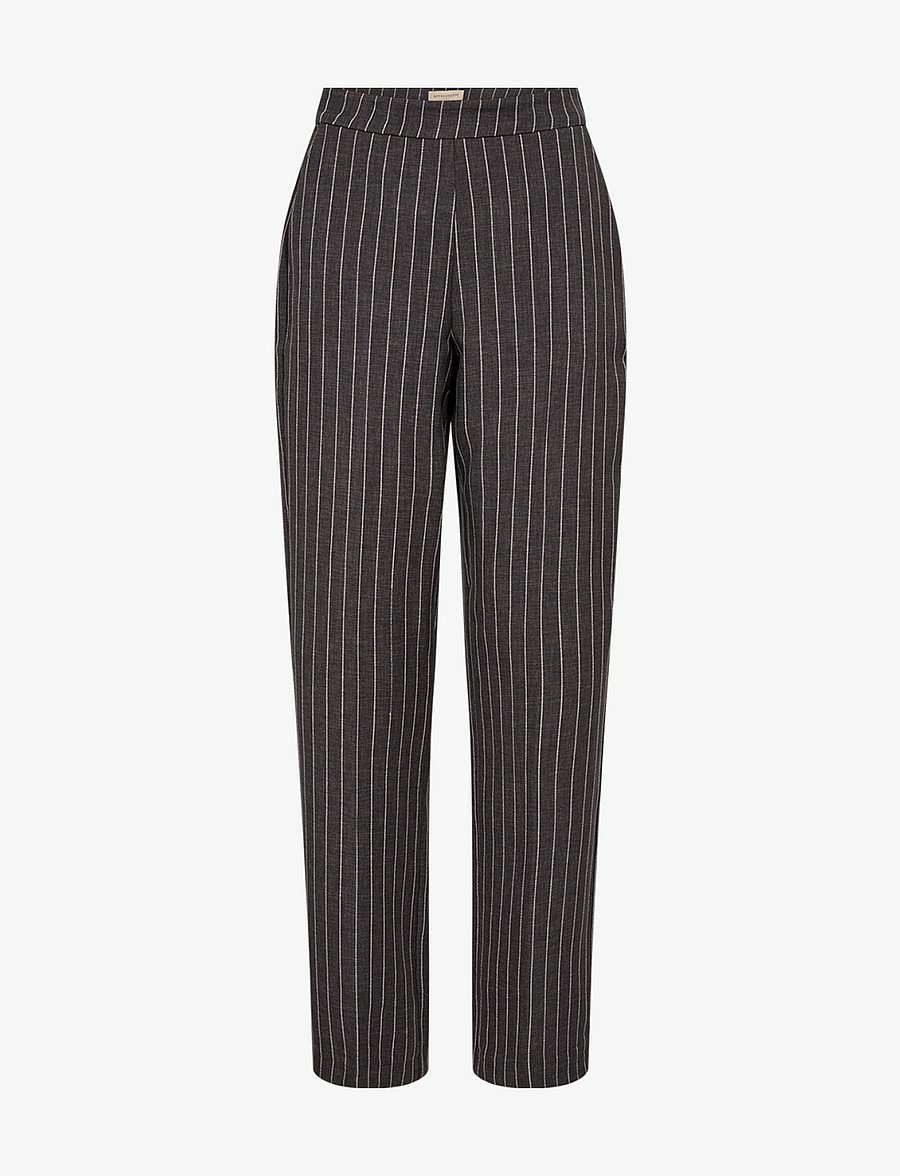 Soyaconcept - SC-OLIVINE - pantalons - dk grey melange combi - 1