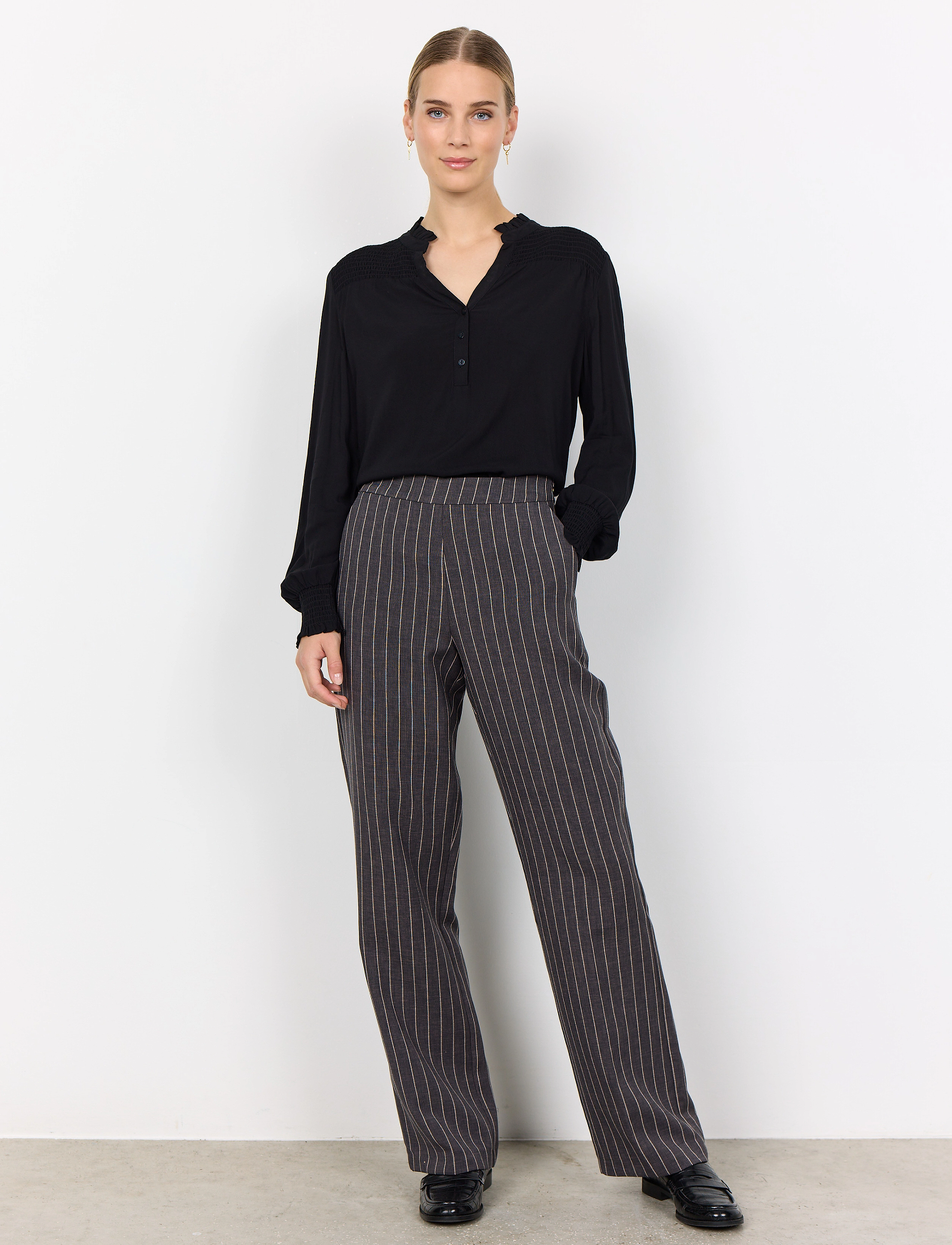 Soyaconcept SC-OLIVINE - Püksid - DK GREY MELANGE COMBI / grey
