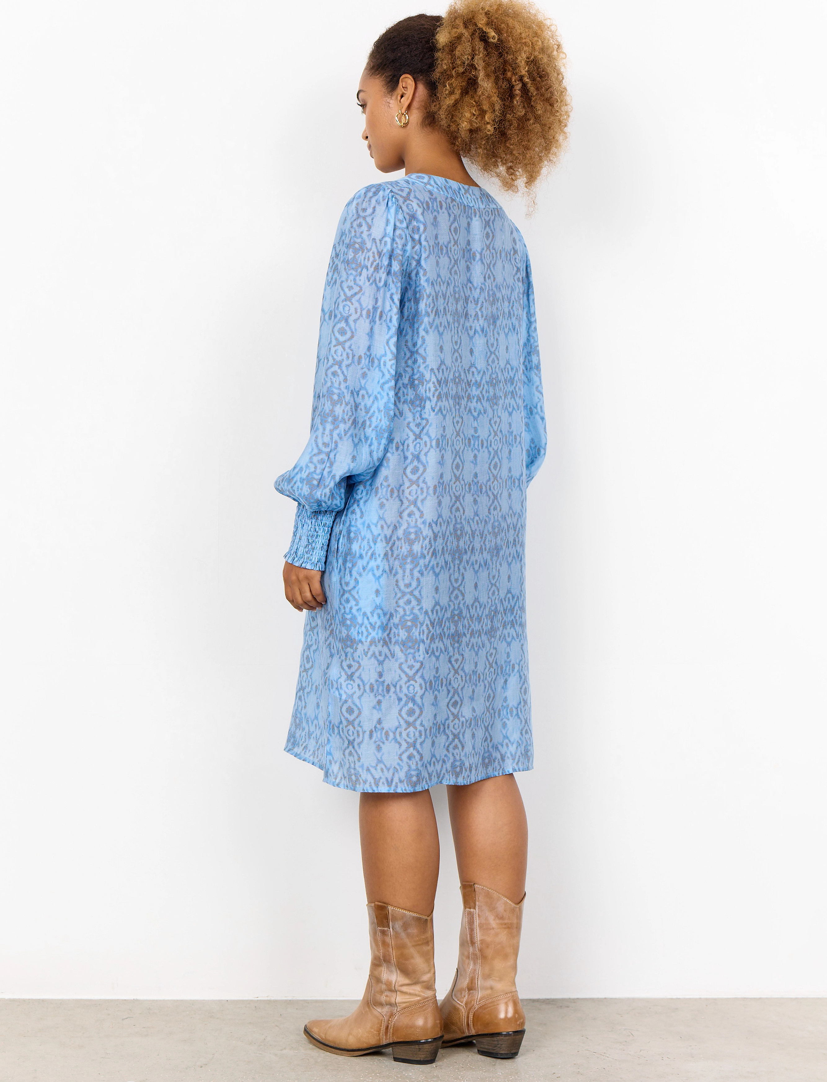 Soyaconcept - SC-OSWIN - vasarinės suknelės - air blue combi - 3