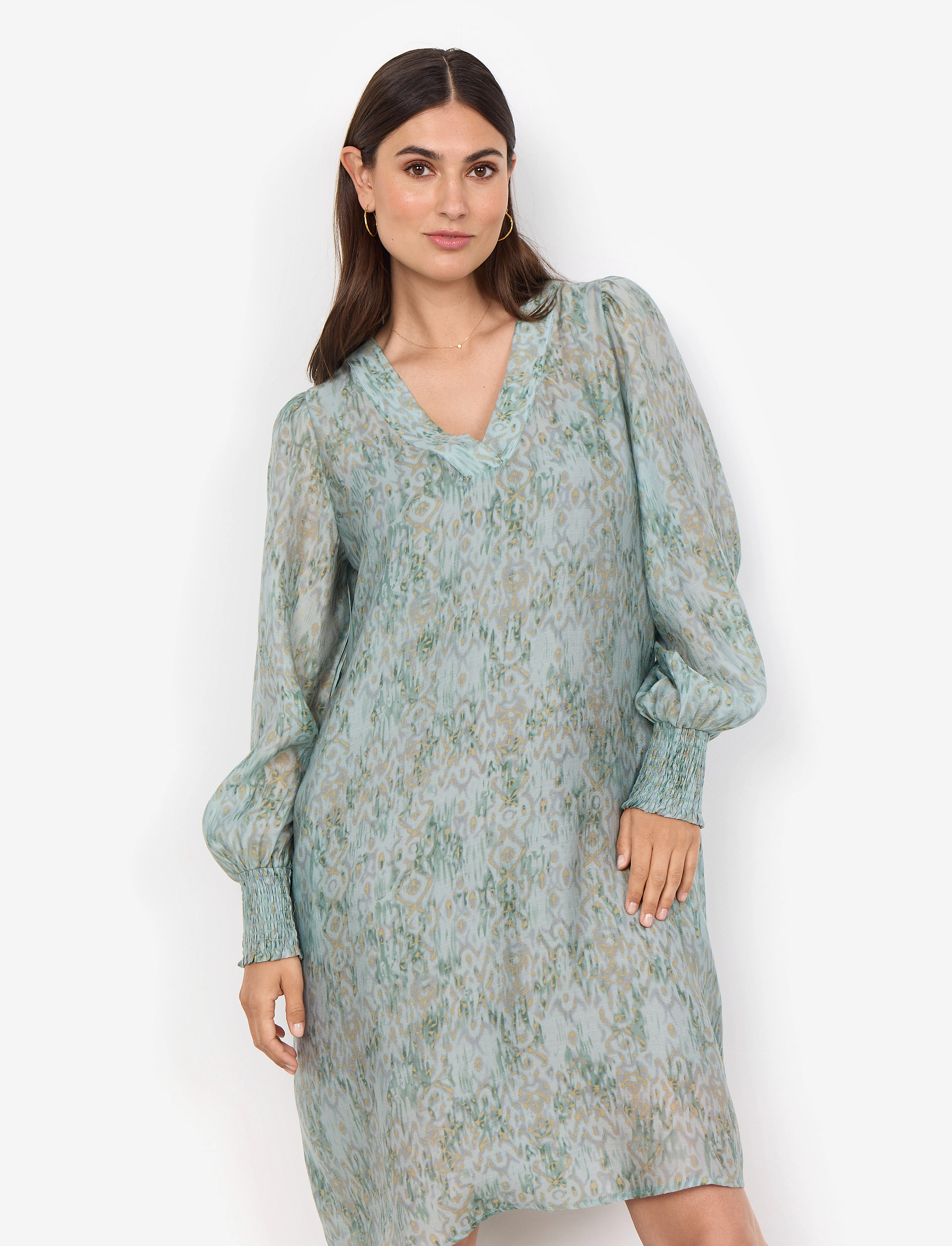 Soyaconcept SC-OSWIN - Kurze Kleider - MINERAL GREEN COMBI / green