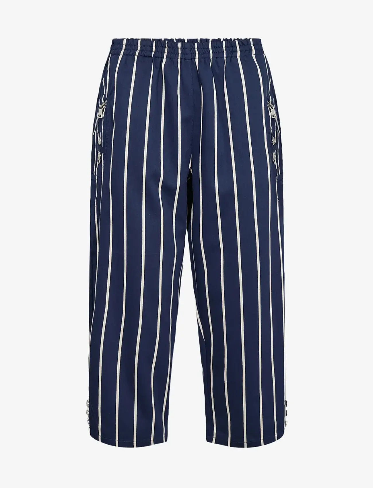 Soyaconcept - SC-AKILA STRIPE - raka byxor - blue iris combi - 0