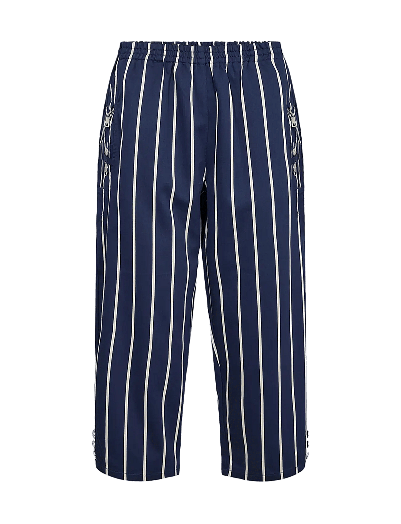 Soyaconcept - SC-AKILA STRIPE - straight leg trousers - blue iris combi - 0
