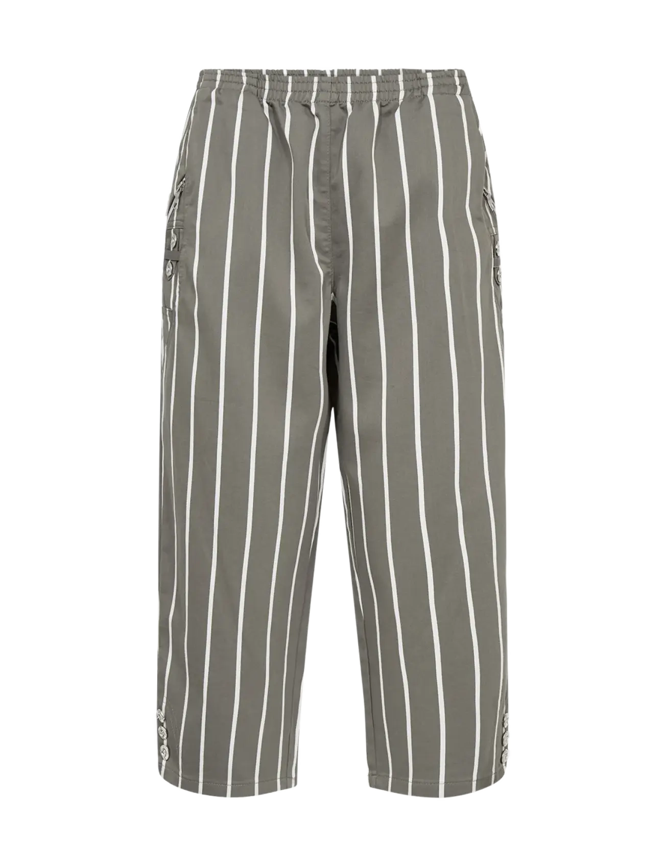 Soyaconcept SC-AKILA STRIPE - Bukser - MISTY COMBI / khaki/green