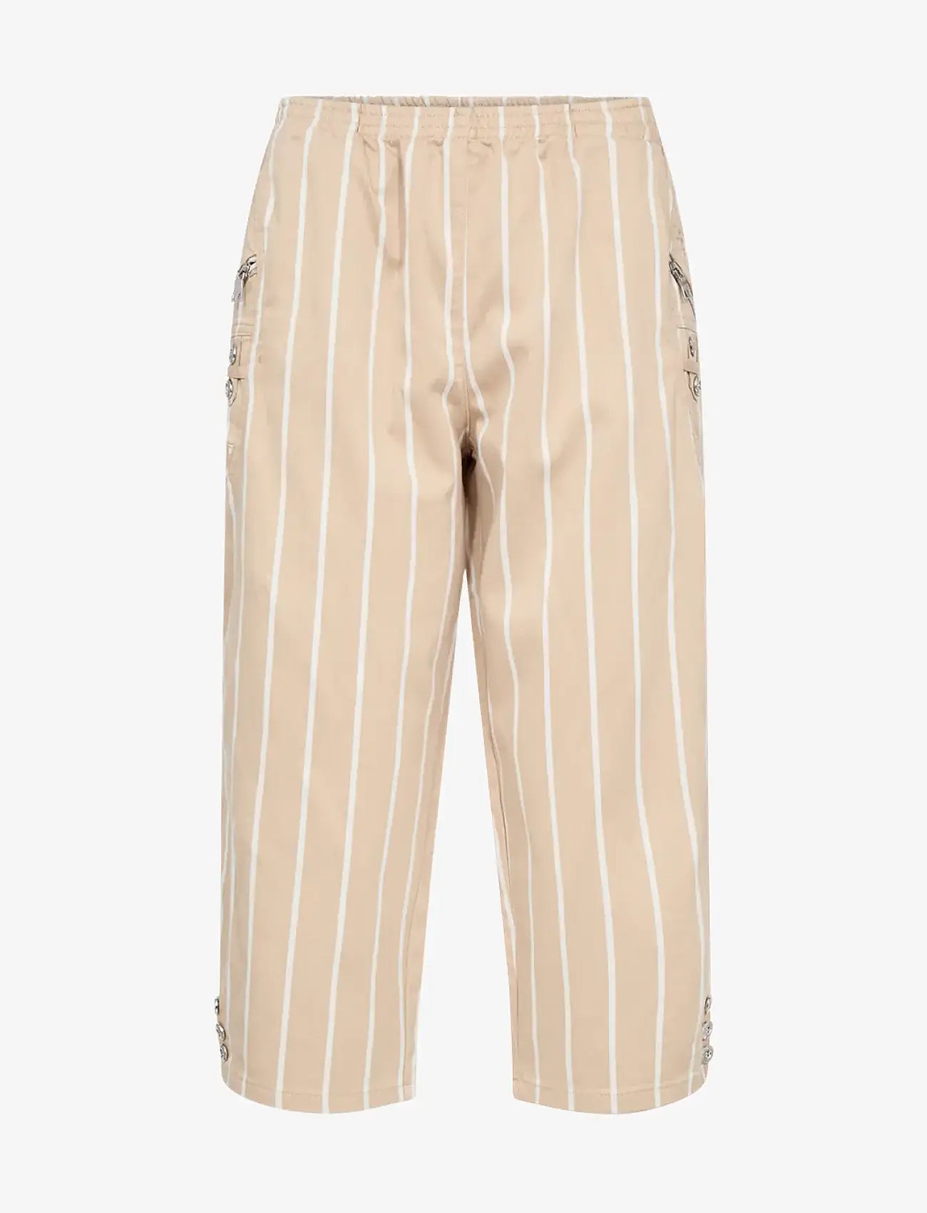 Soyaconcept - SC-AKILA STRIPE - raka byxor - sand combi - 0