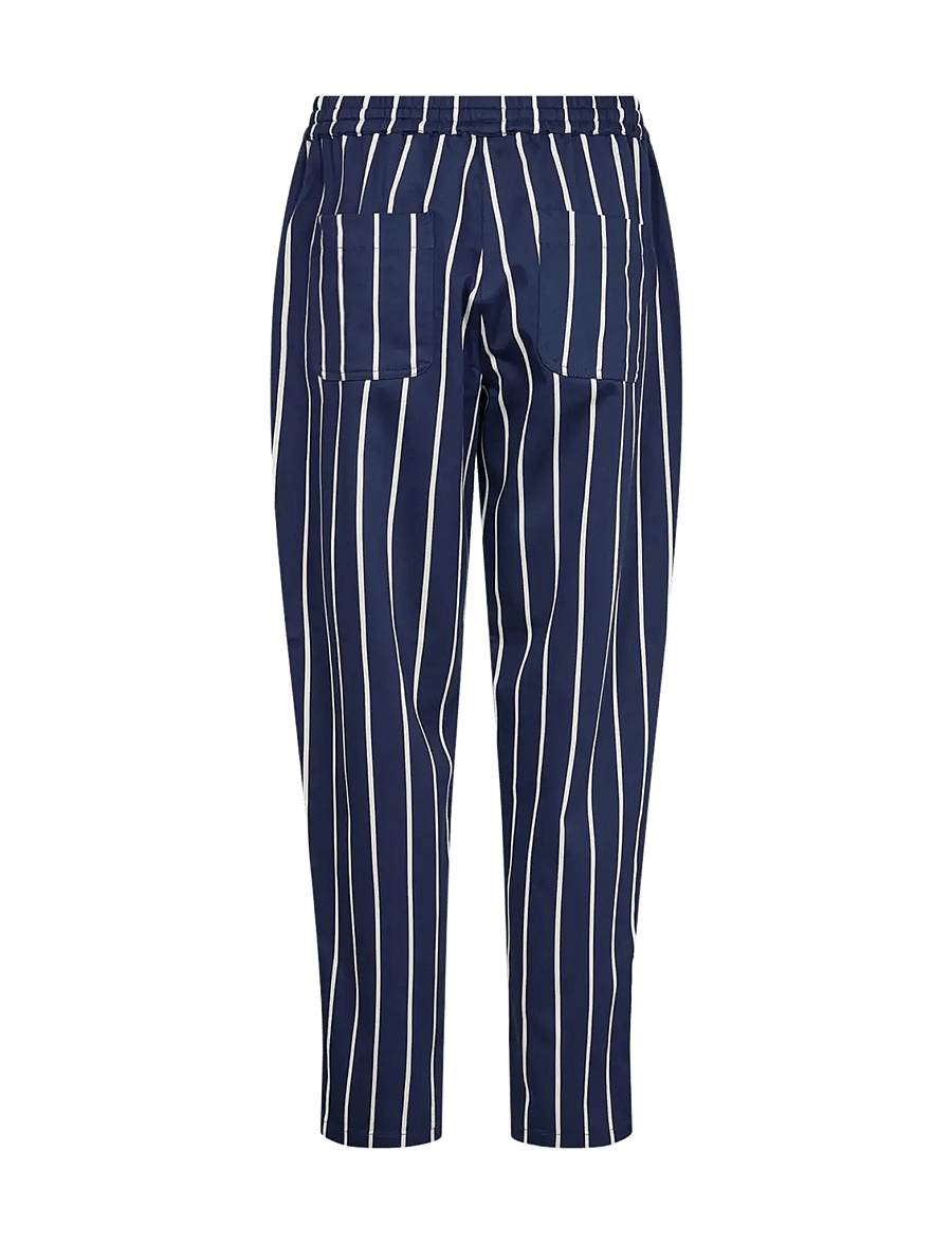 Soyaconcept - SC-AKILA STRIPE - bikses ar taisnām starām - blue iris combi - 1