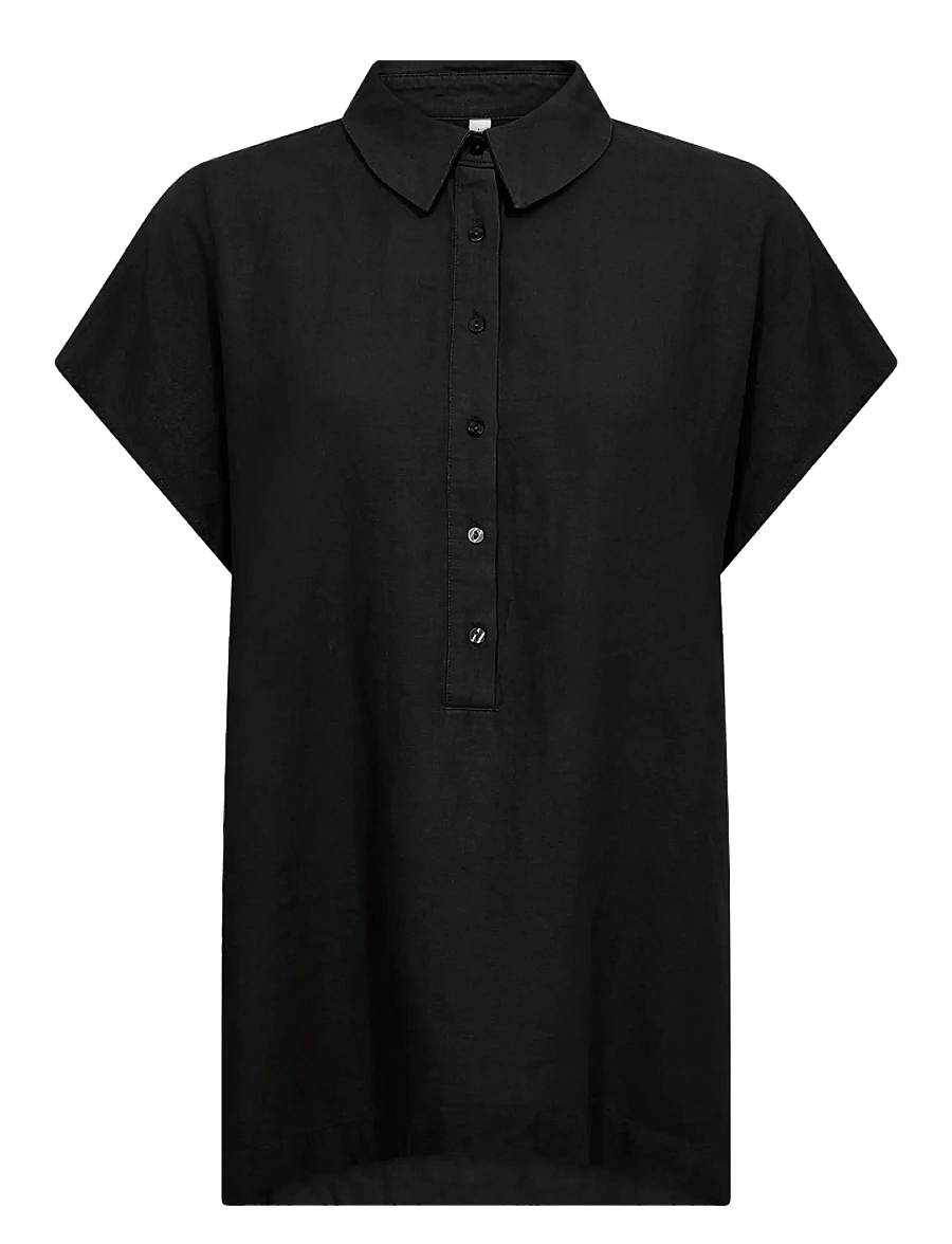 Soyaconcept - SC-INA - kurzärmelige blusen - black - 0