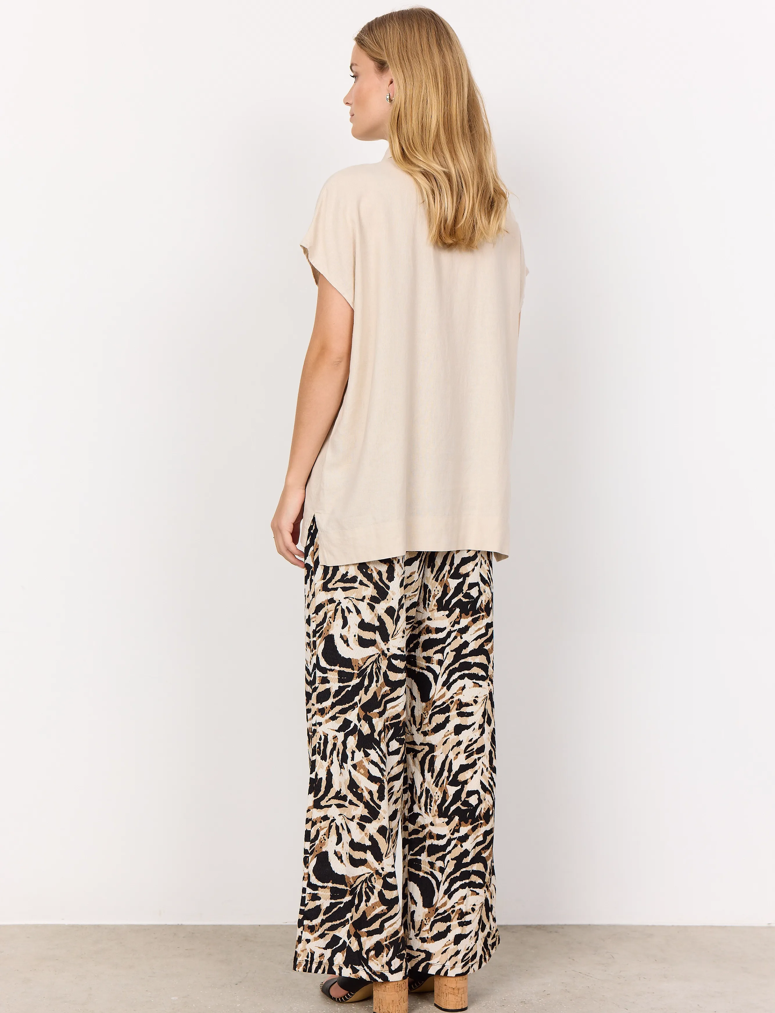 Soyaconcept - SC-INA - kortærmede bluser - sand - 3