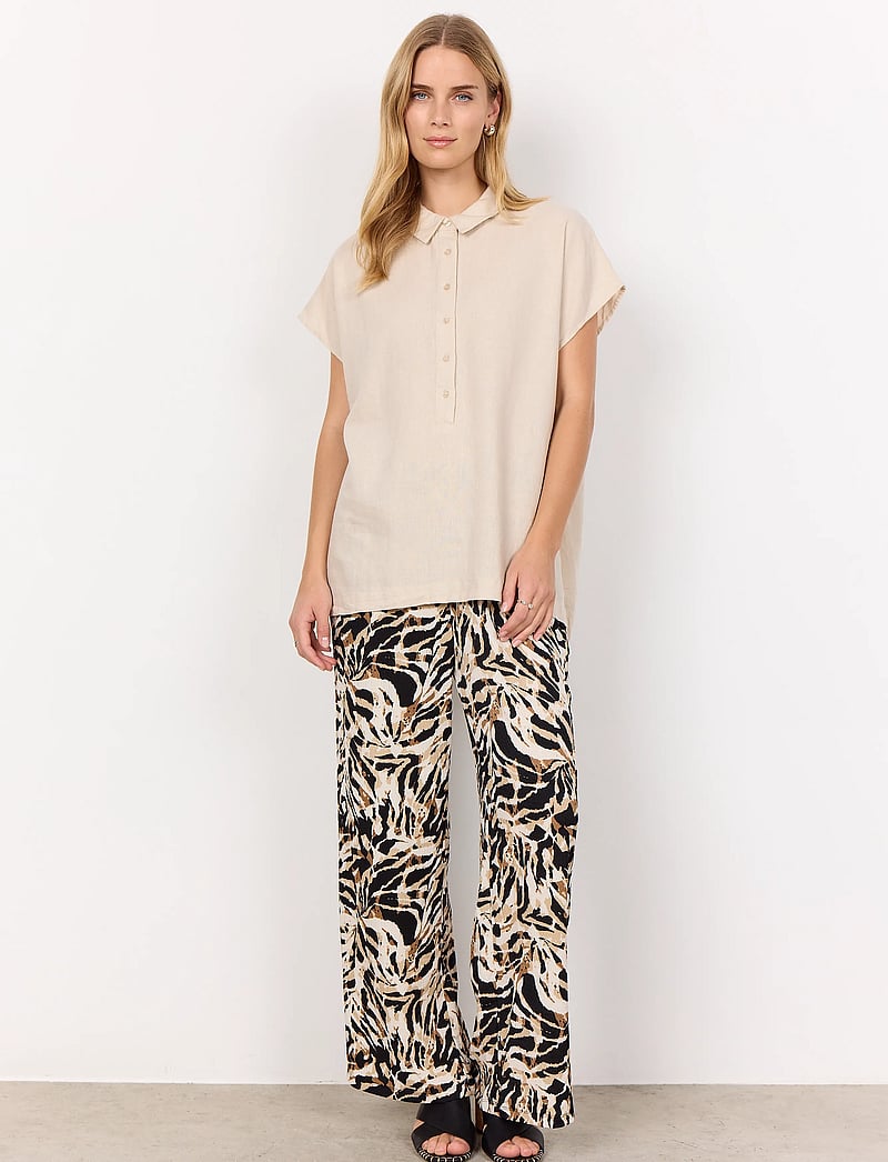 Soyaconcept - SC-INA - kortærmede bluser - sand - 4