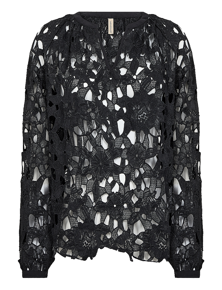 Soyaconcept - SC-PAJA - langärmelige blusen - black - 1