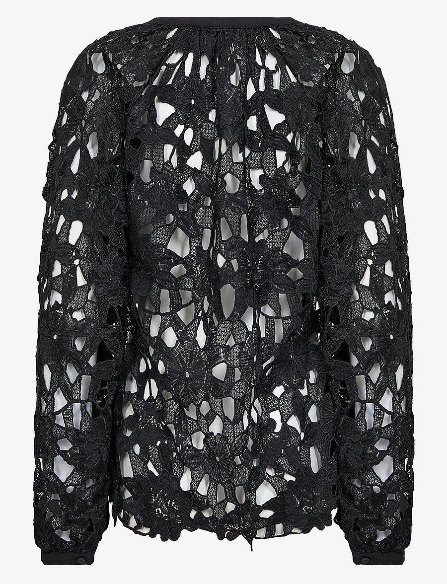Soyaconcept - SC-PAJA - langärmelige blusen - black - 2