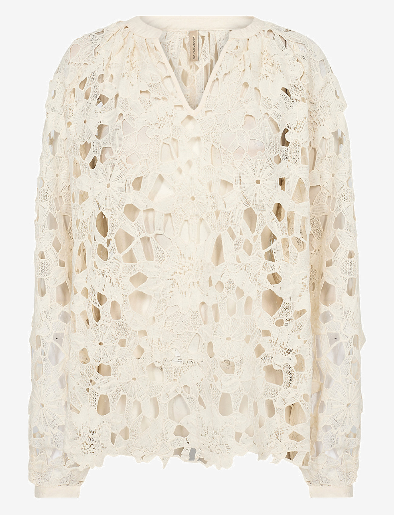 Soyaconcept - SC-PAJA - langärmlige blusen - cream - 0