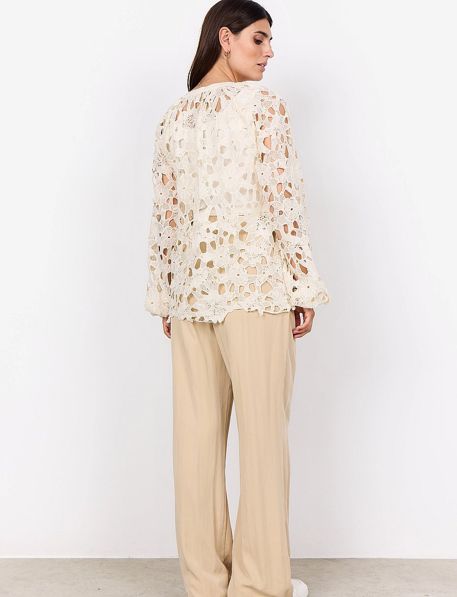 Soyaconcept - SC-PAJA - langärmelige blusen - cream - 3