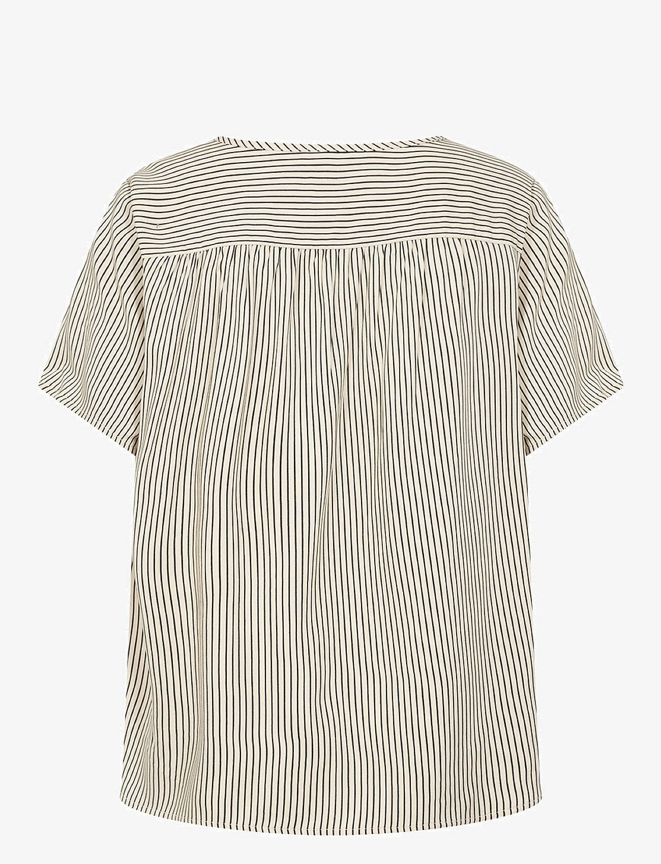 Soyaconcept - SC-PALERMO - kortærmede bluser - cream combi - 1