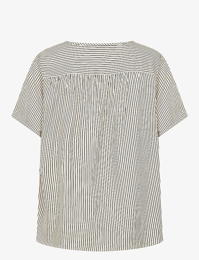 Soyaconcept - SC-PALERMO - kortærmede bluser - cream combi - 1