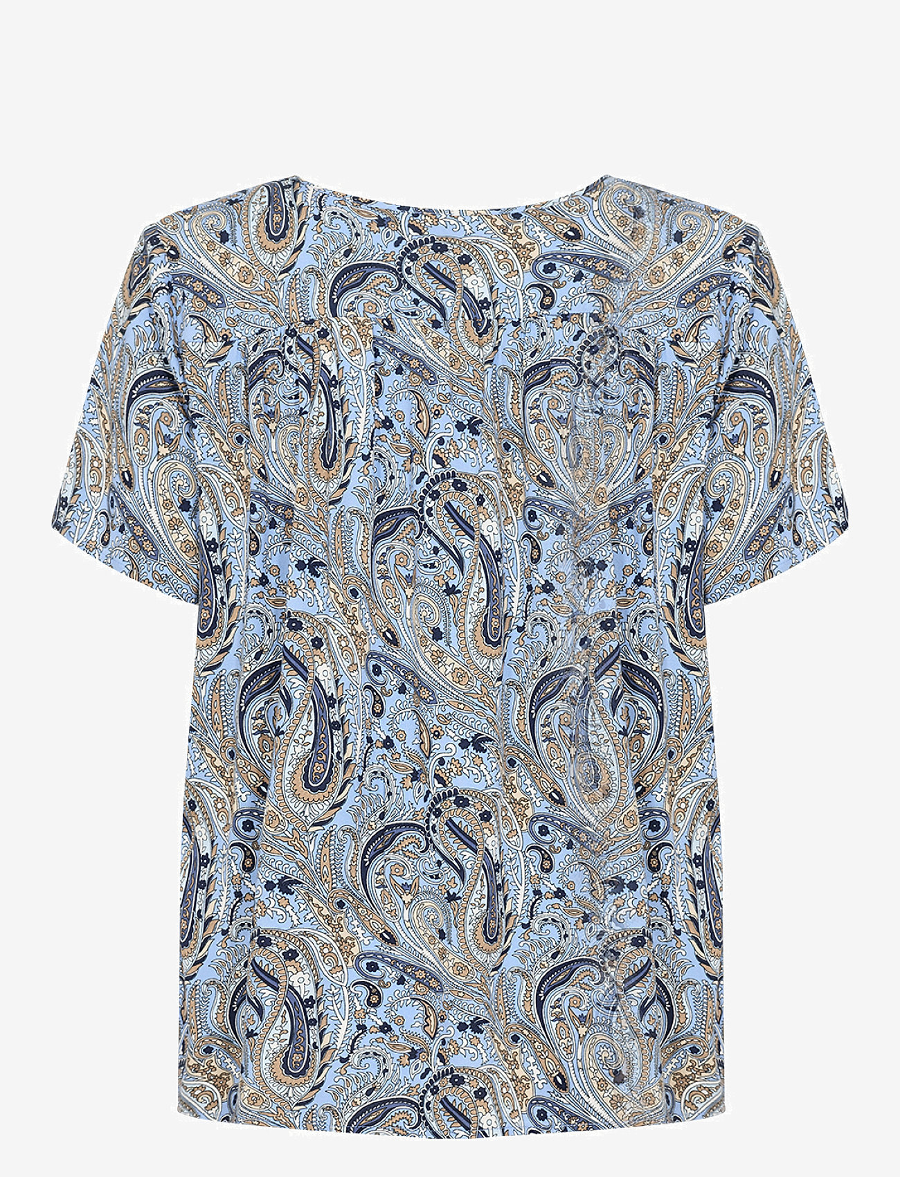 Soyaconcept - SC-PIANNA - short-sleeved blouses - air blue combi - 1