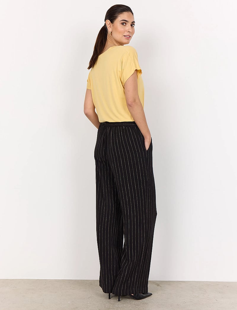 Soyaconcept - SC-POULA - leinenhosen - black combi - 3