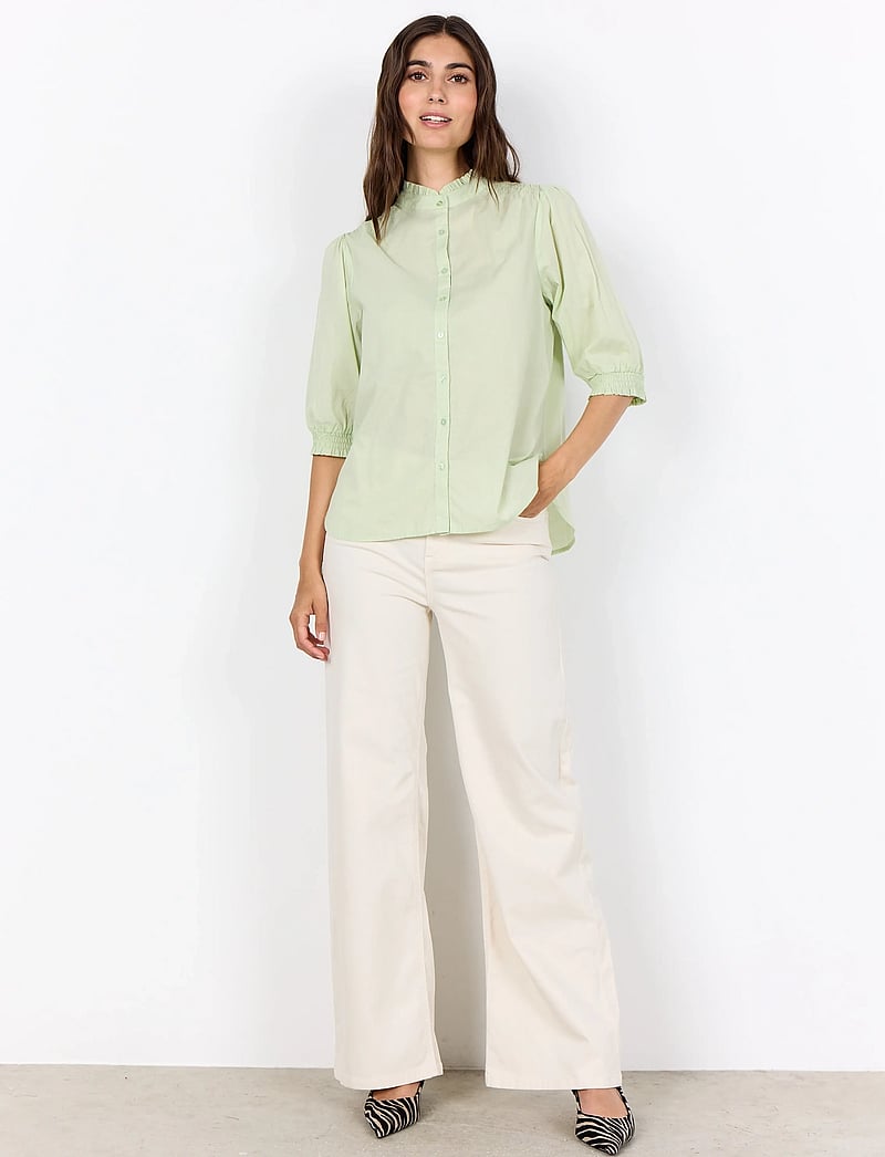 Soyaconcept - SC-CALISTE - kortärmade skjortor - 7100 bok choy - 4