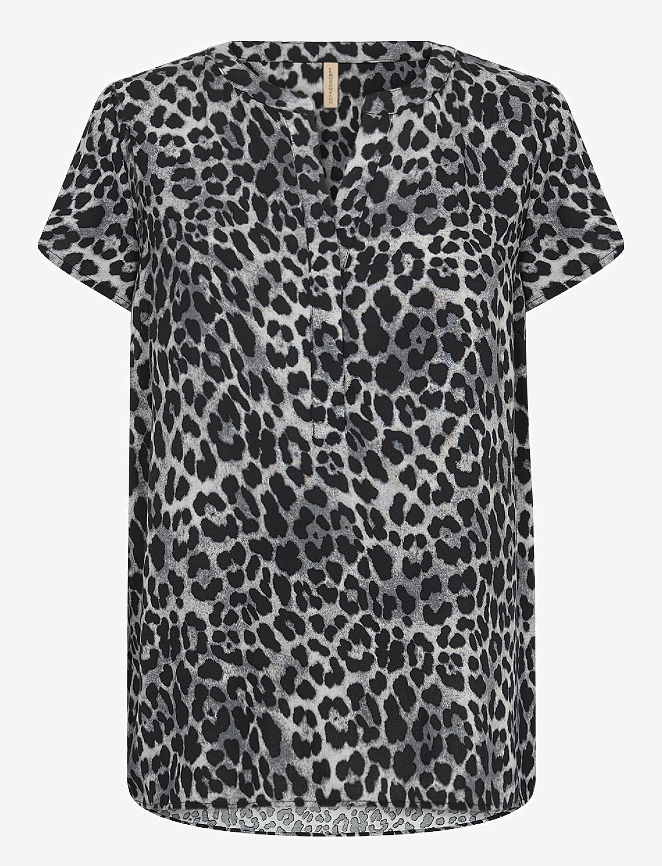 Soyaconcept - SC-PIETTA - kurzämlige blusen - black combi - 0