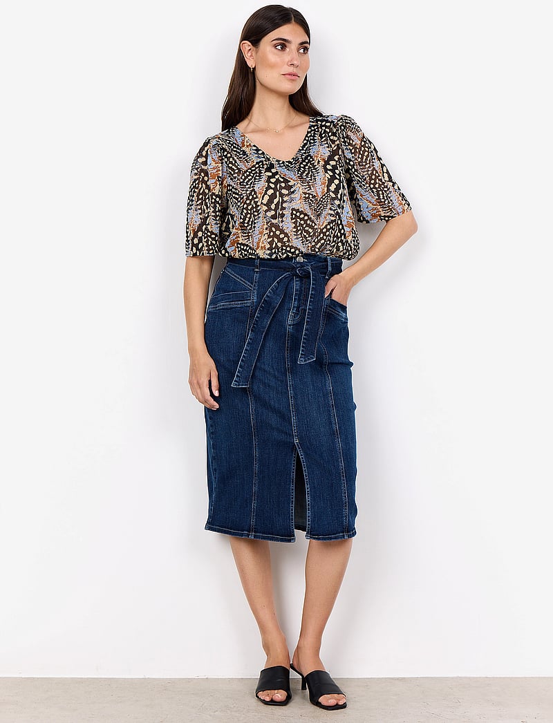 Soyaconcept - SC-KIMBERLY - jeansröcke - dark blue denim - 0