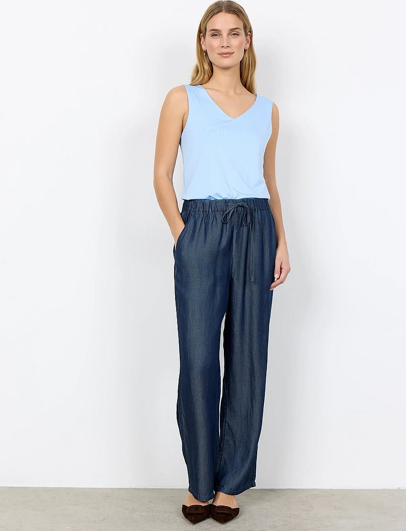 Soyaconcept - SC-LIV - bukser med brede ben - 2440 raw blue denim - 0