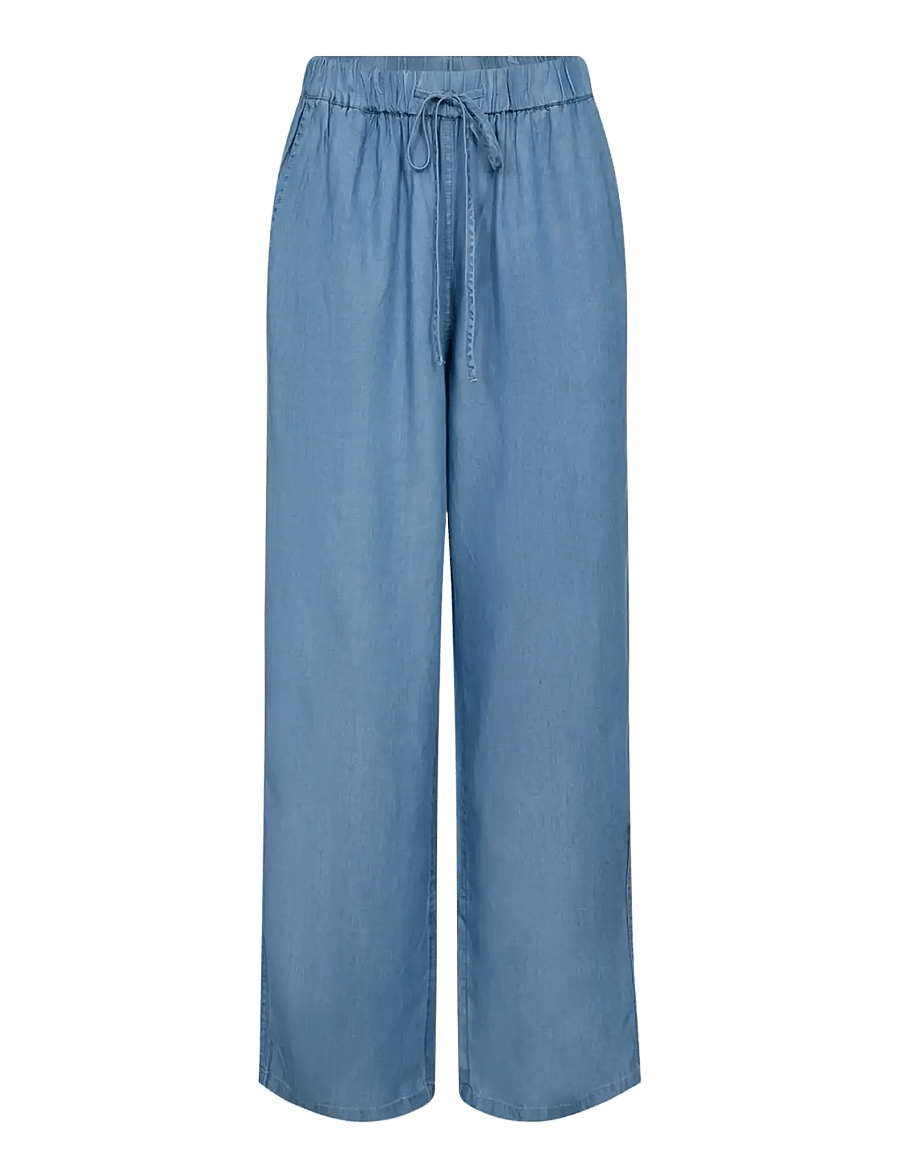 Soyaconcept - SC-LIV - leveälahkeiset housut - medium blue - 1