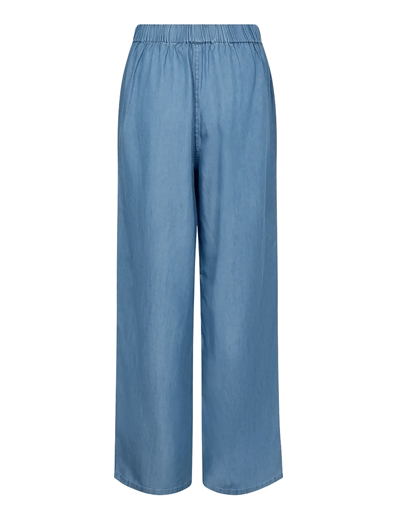 Soyaconcept - SC-LIV - bukser med brede ben - medium blue - 2