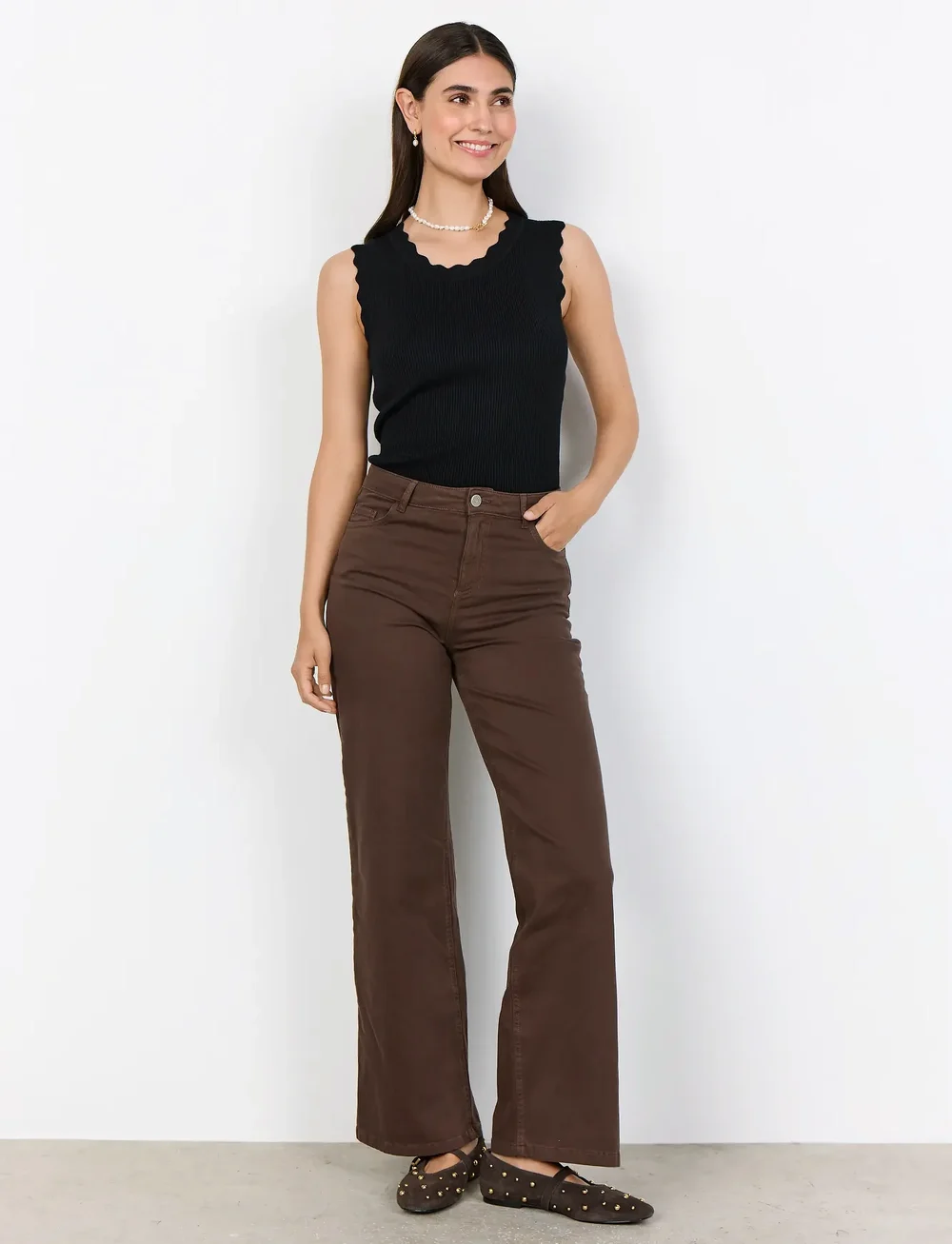 Soyaconcept - SC-ERNA - straight jeans - 8694 hot fudge - 0