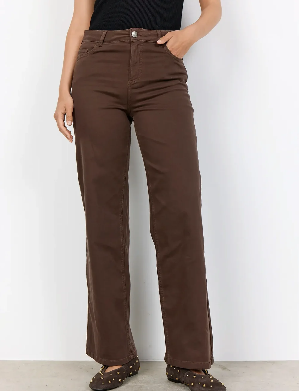 Soyaconcept - SC-ERNA - straight jeans - 8694 hot fudge - 4