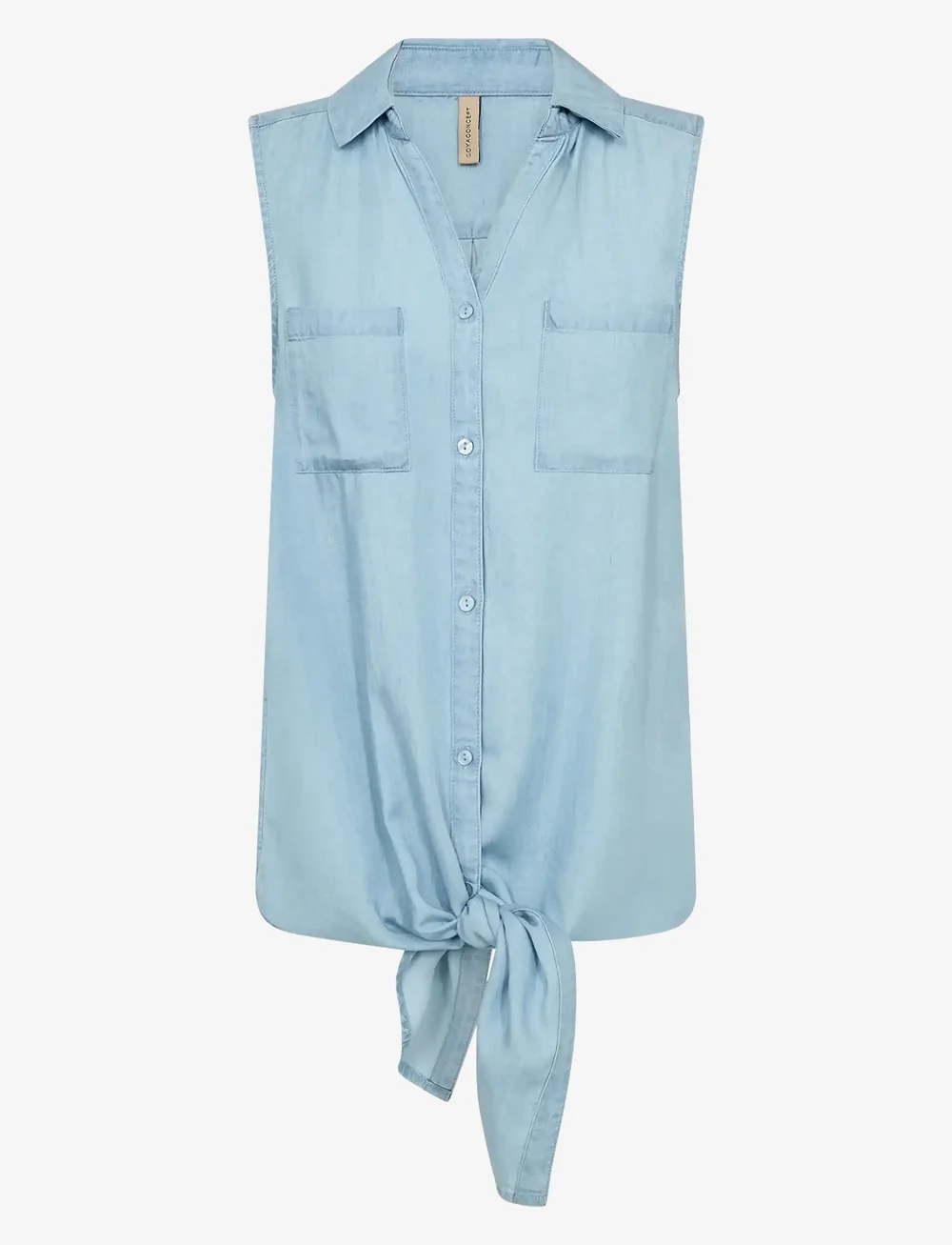 Soyaconcept - SC-LIV - varrukateta pluusid - light blue denim - 1