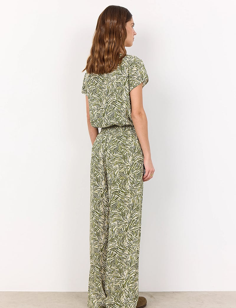 Soyaconcept - SC-REGINE - kurzämlige blusen - calliste green combi - 4
