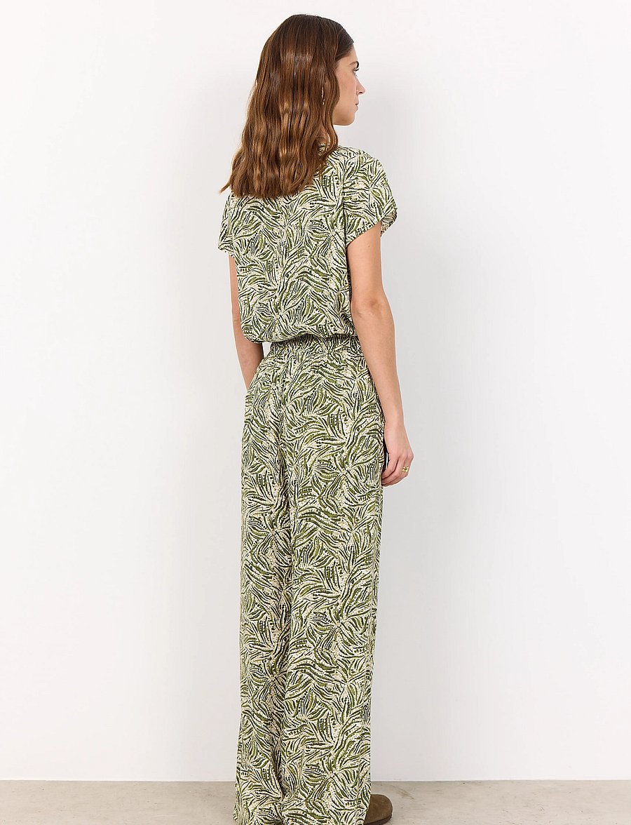 Soyaconcept - SC-REGINE - kurzärmelige blusen - calliste green combi - 4