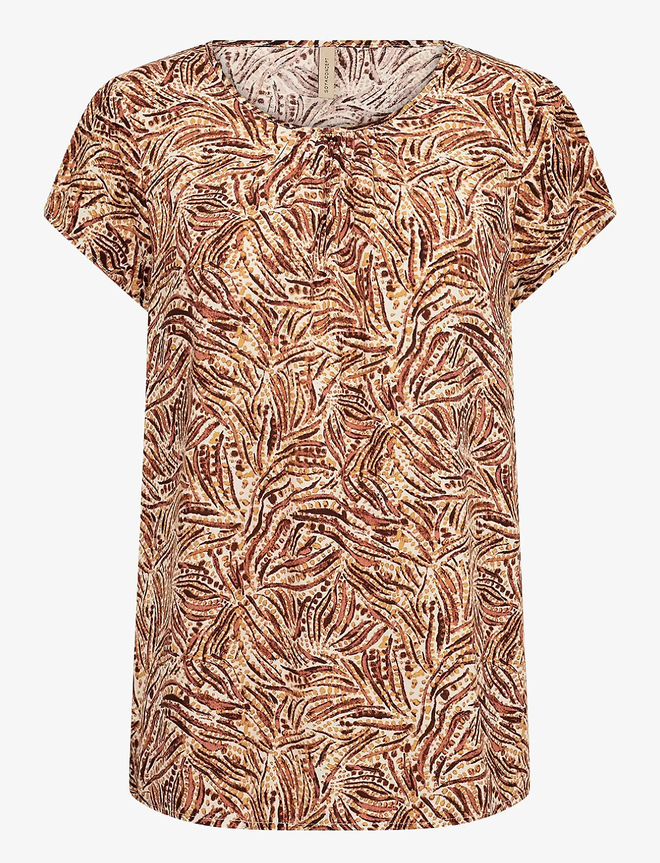 Soyaconcept - SC-REGINE - kortærmede bluser - mandarin combi - 1