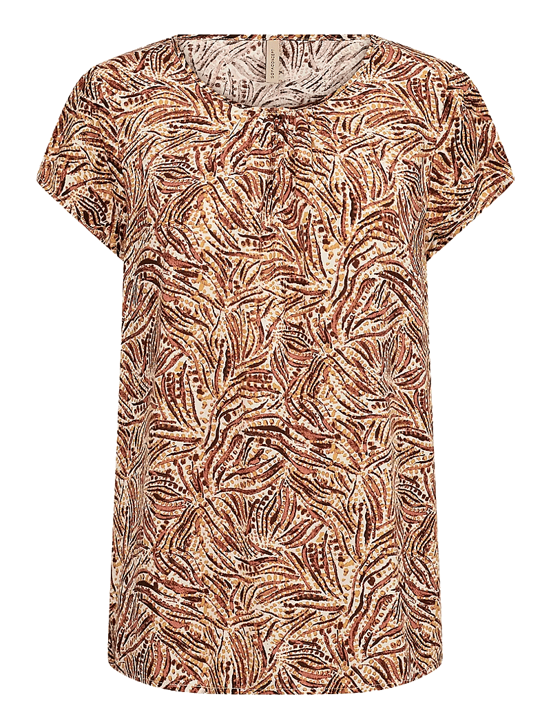 Soyaconcept - SC-REGINE - kortærmede bluser - mandarin combi - 1