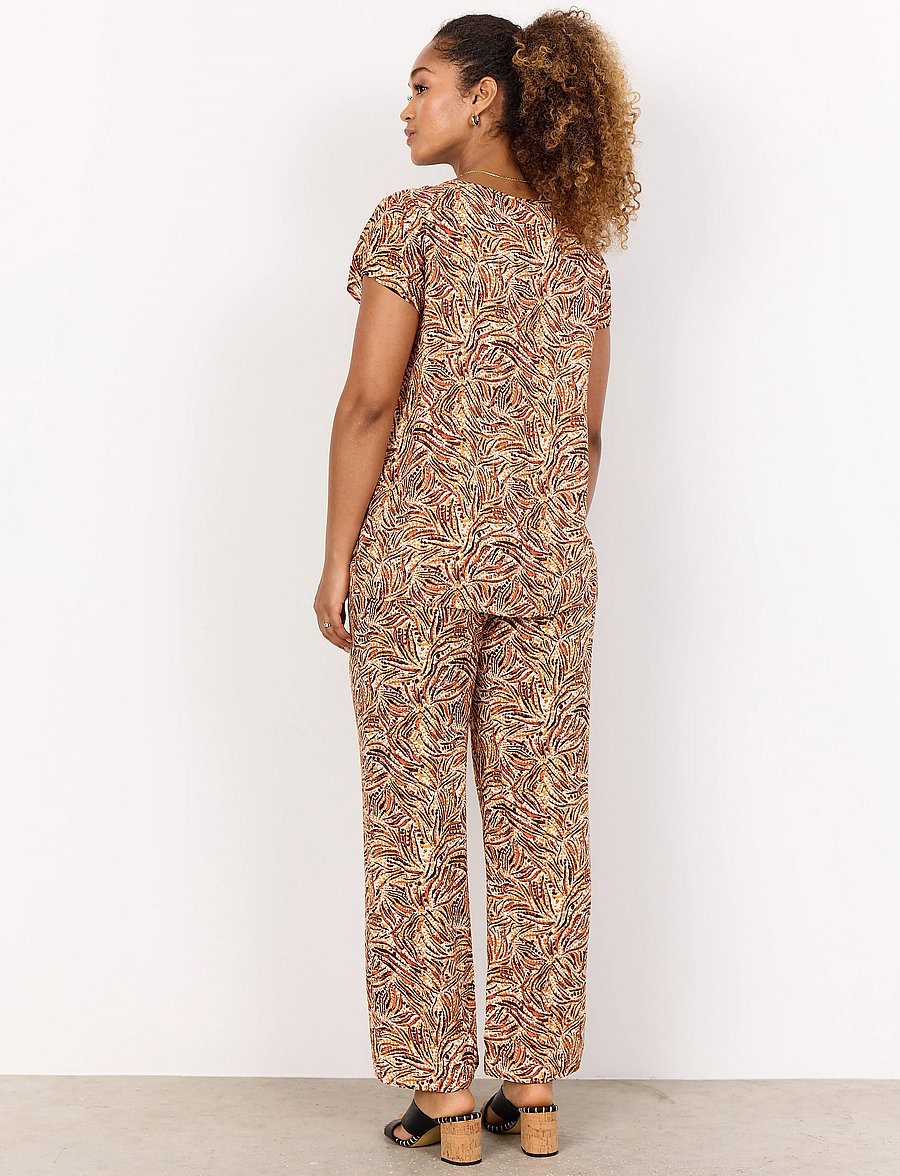 Soyaconcept - SC-REGINE - kurzärmelige blusen - mandarin combi - 4