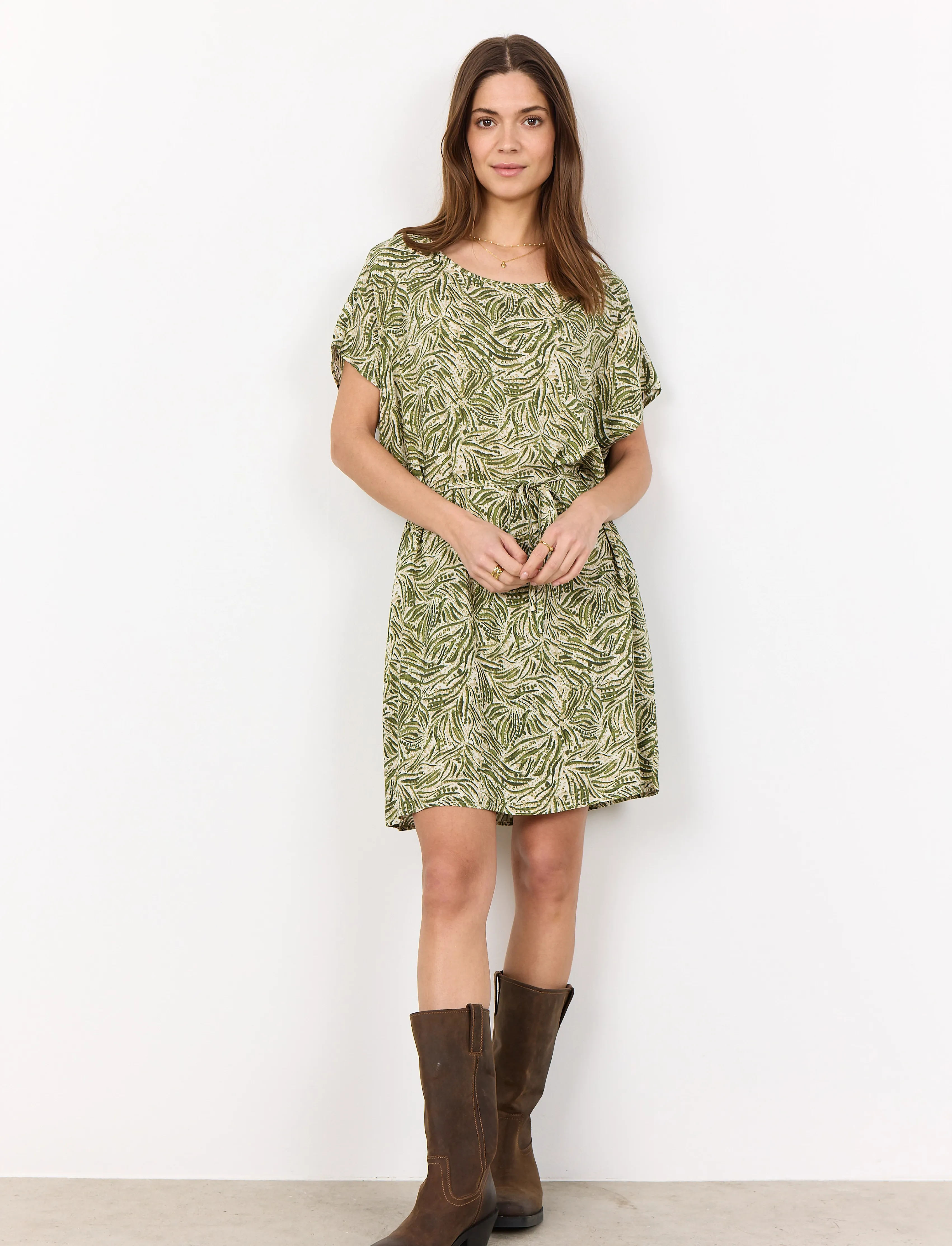 Soyaconcept - SC-REGINE - sommarklänningar - calliste green combi - 3