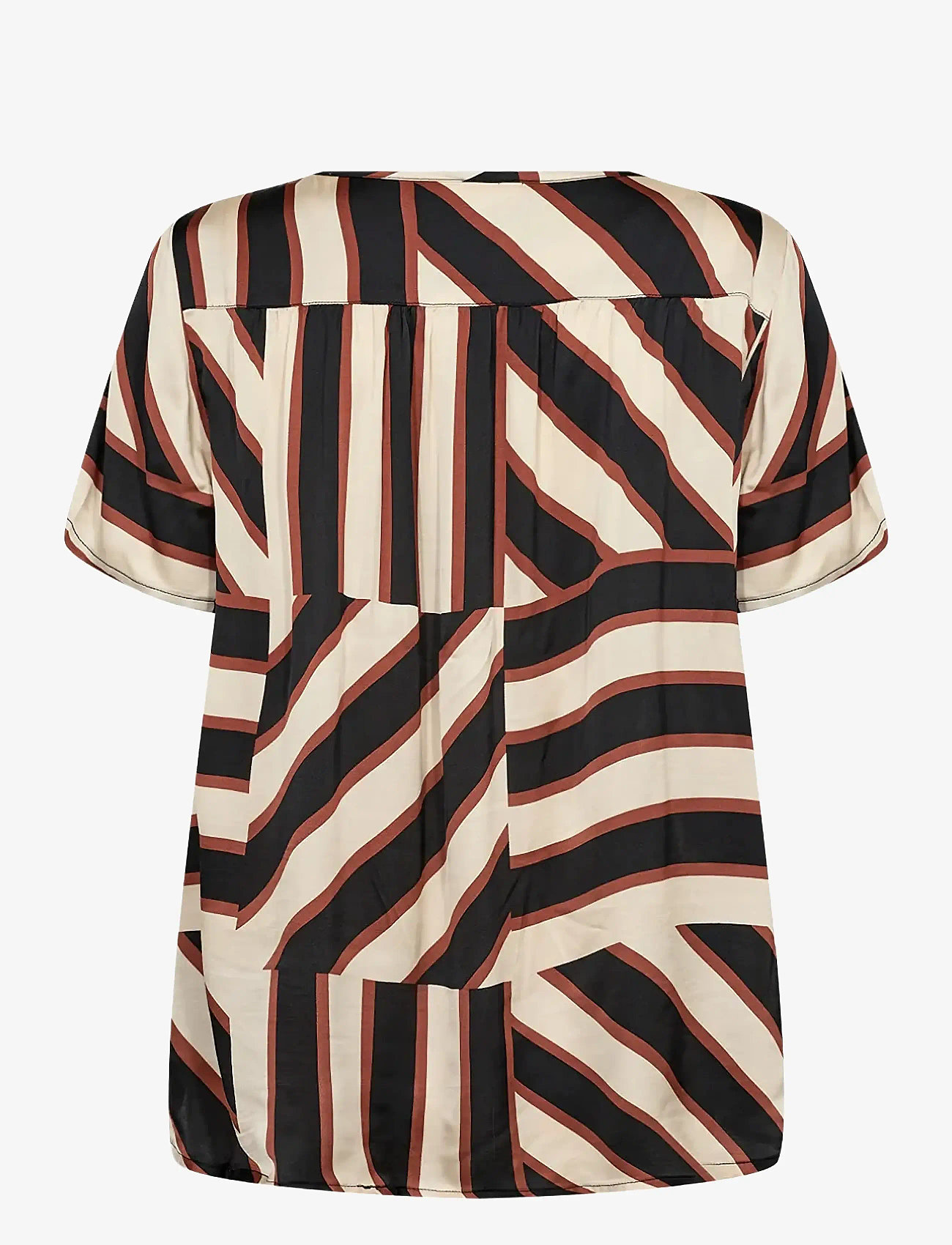 Soyaconcept - SC-ROJA - kortærmede bluser - black combi - 1