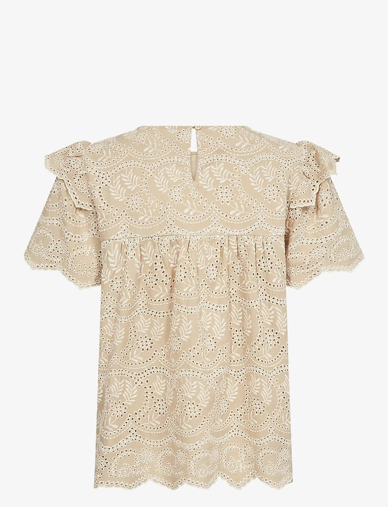 Soyaconcept - SC-RAHEEN - kortærmede bluser - sand combi - 2